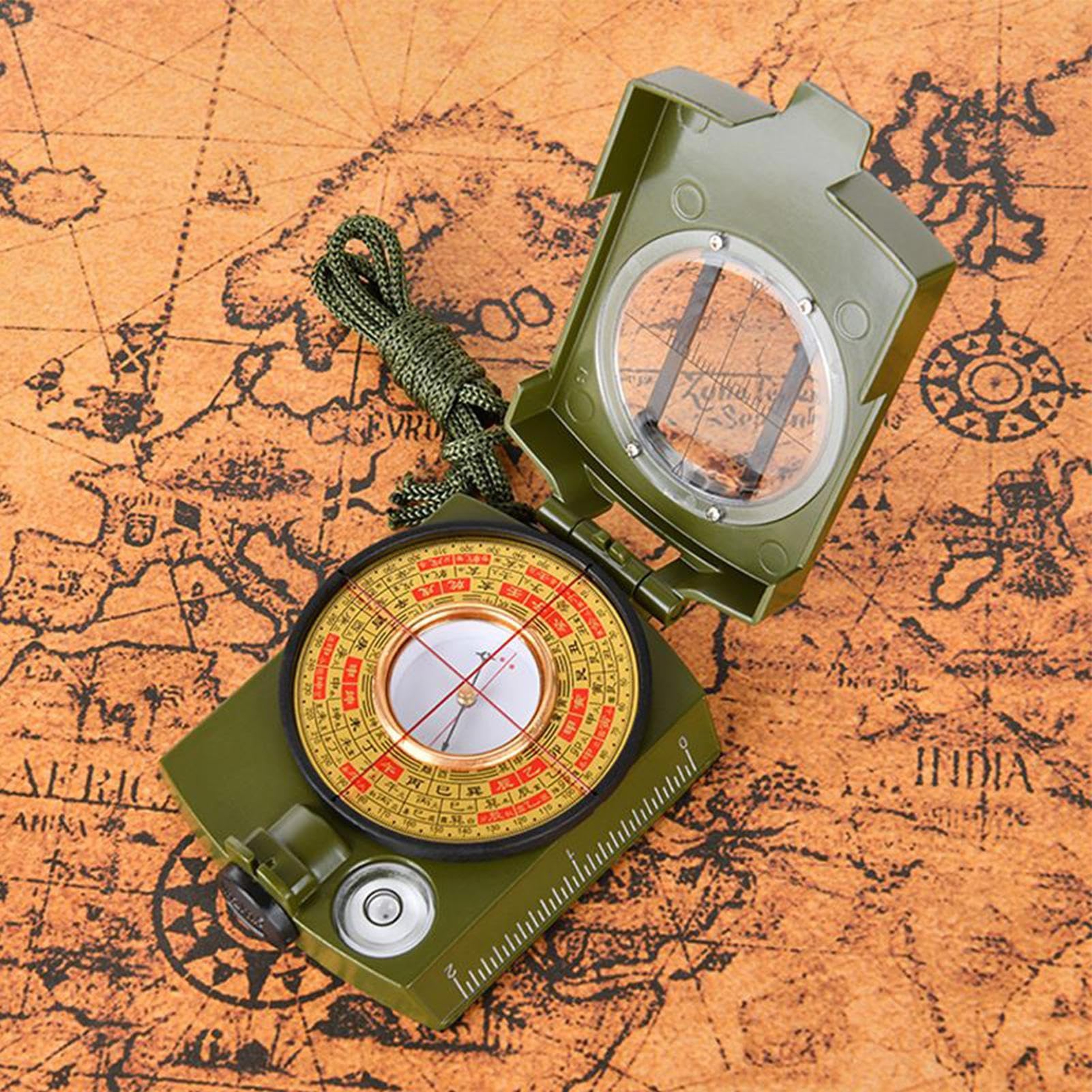 Waterproof Navigation Compass with Lanyard & Pouch  Essential Gear for Backpacking and Camping – view 2