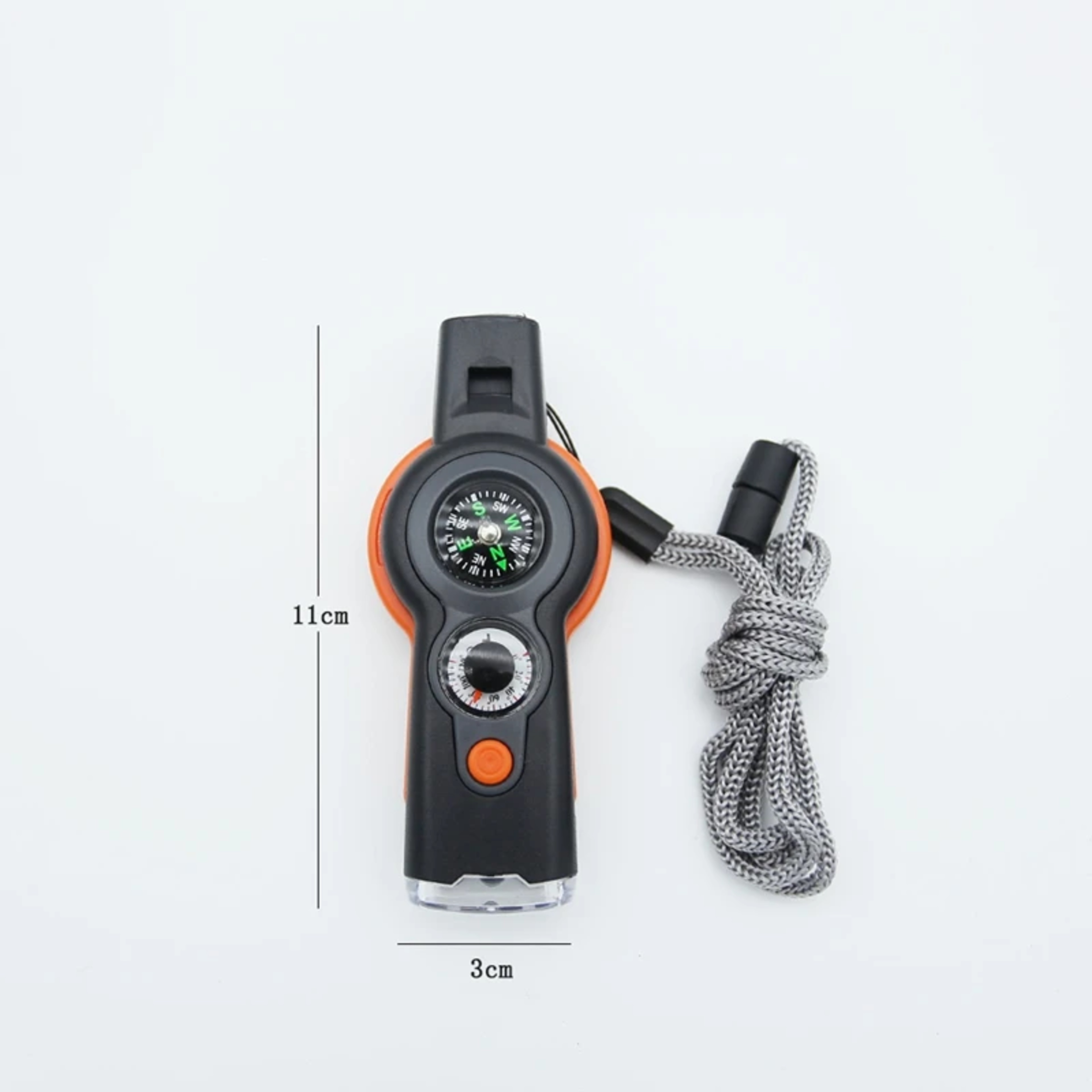 Survival Whistle with Compass, Flashlight & Lanyard – Essential Outdoor Emergency Gear – view 6