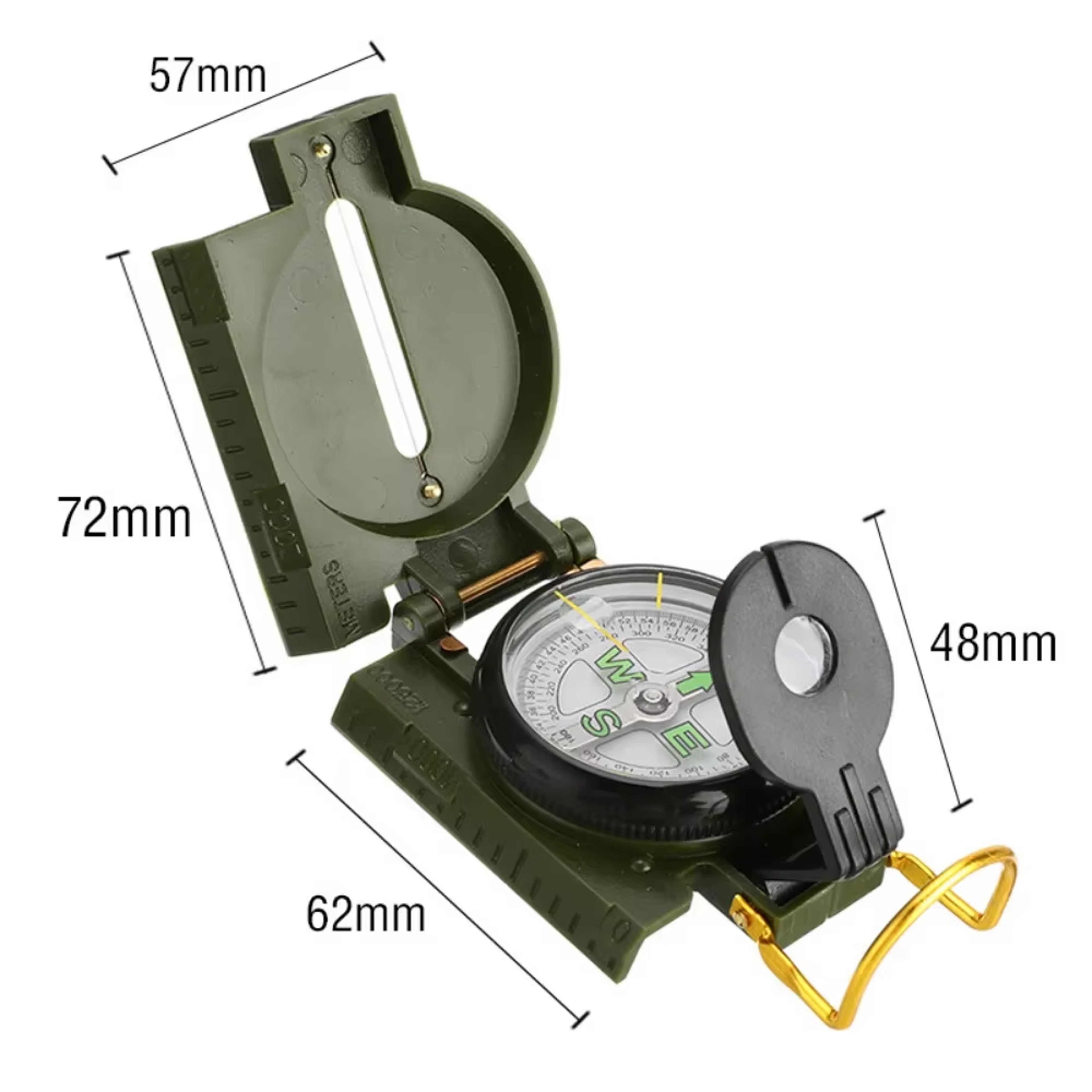 Waterproof Precision Compass for Hiking & Outdoor Adventures  Military-Grade Metal Sight – view 7