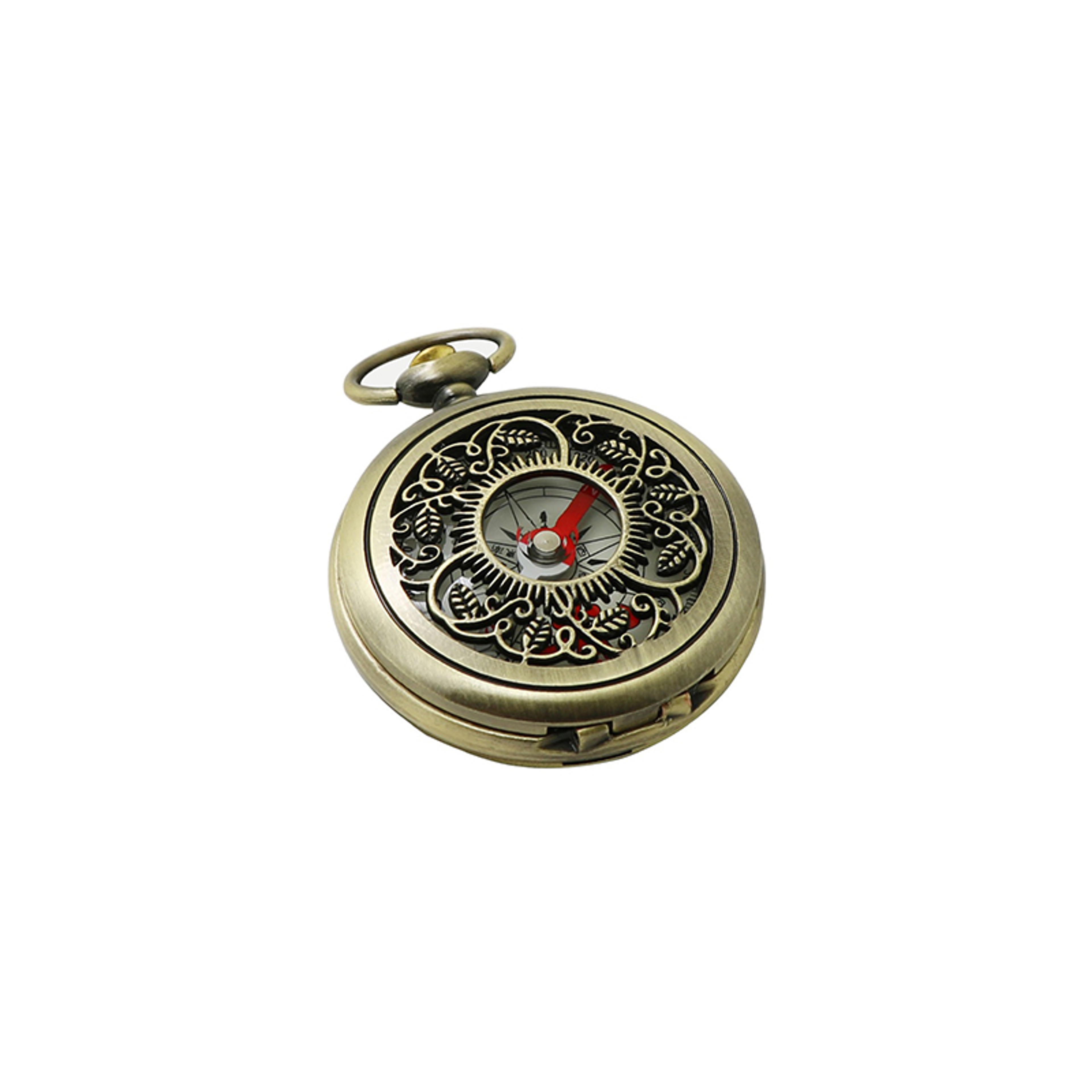 Retro Brass Pocket Compass Waterproof, Portable Navigation for Outdoor Adventures – view 5