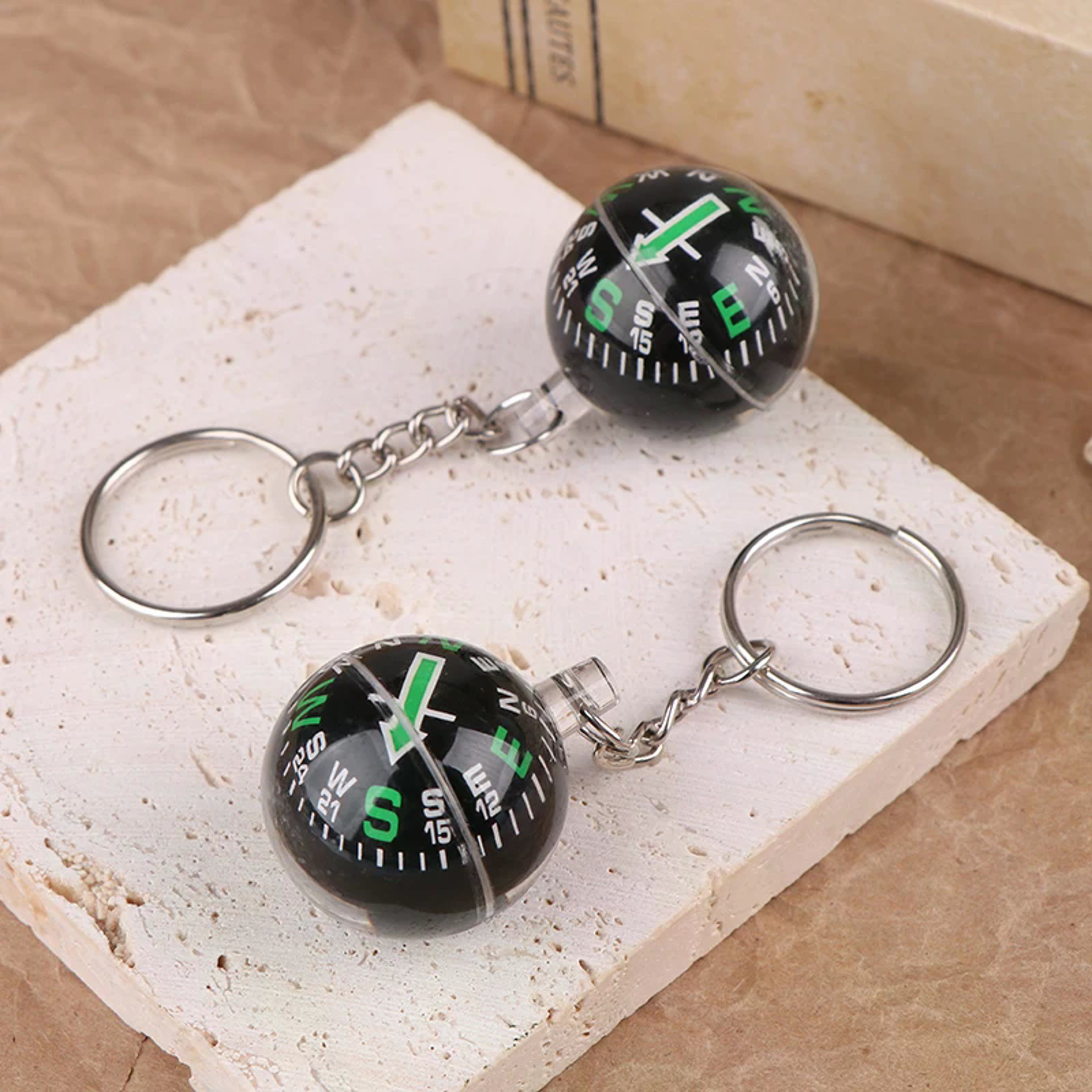 Portable Emergency Compass Keychain  Lightweight Survival Tool for Hiking & Camping – view 6