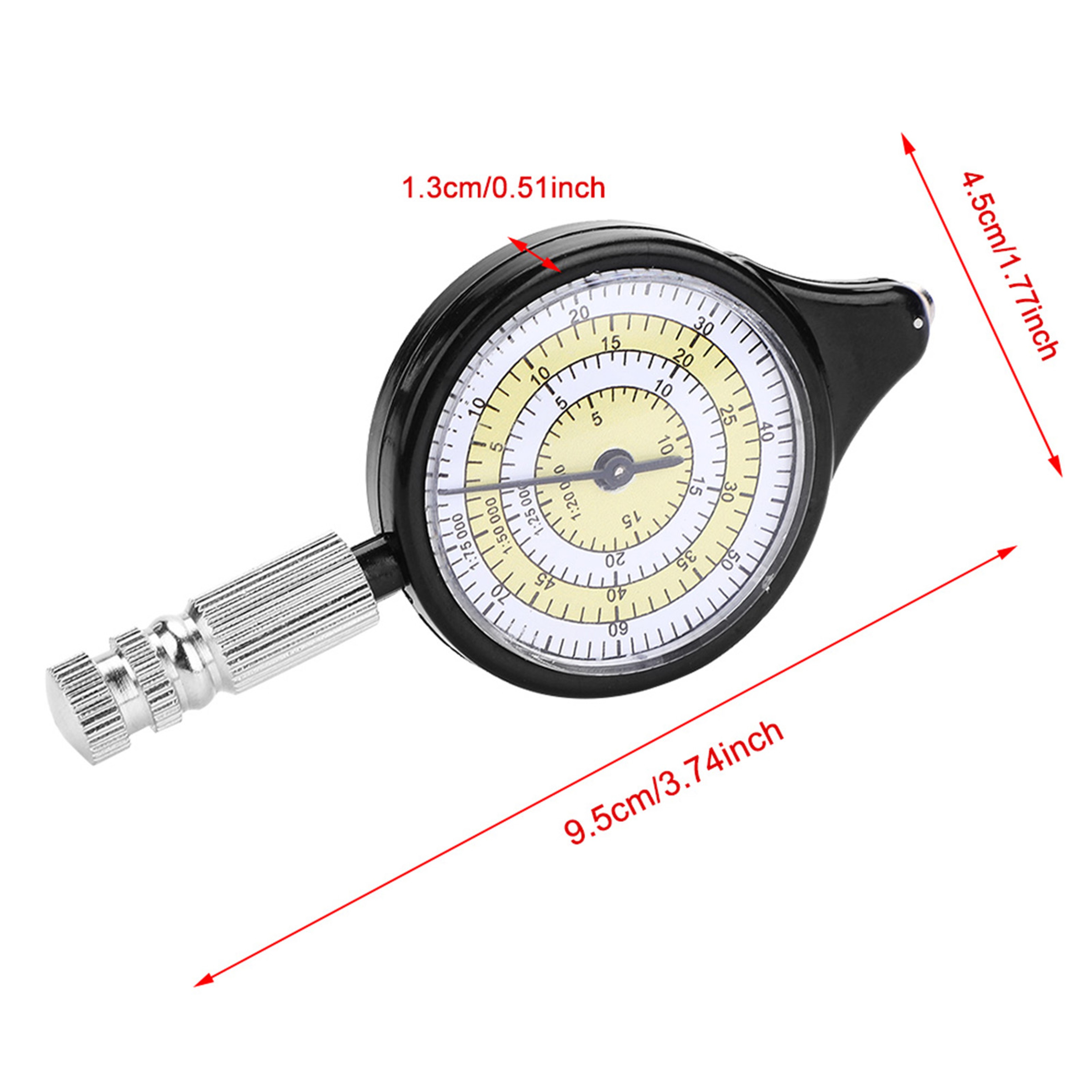 Multifunctional Mini Map Measuring Instrument  Compact Distance Calculator For Outdoor Adventures 5