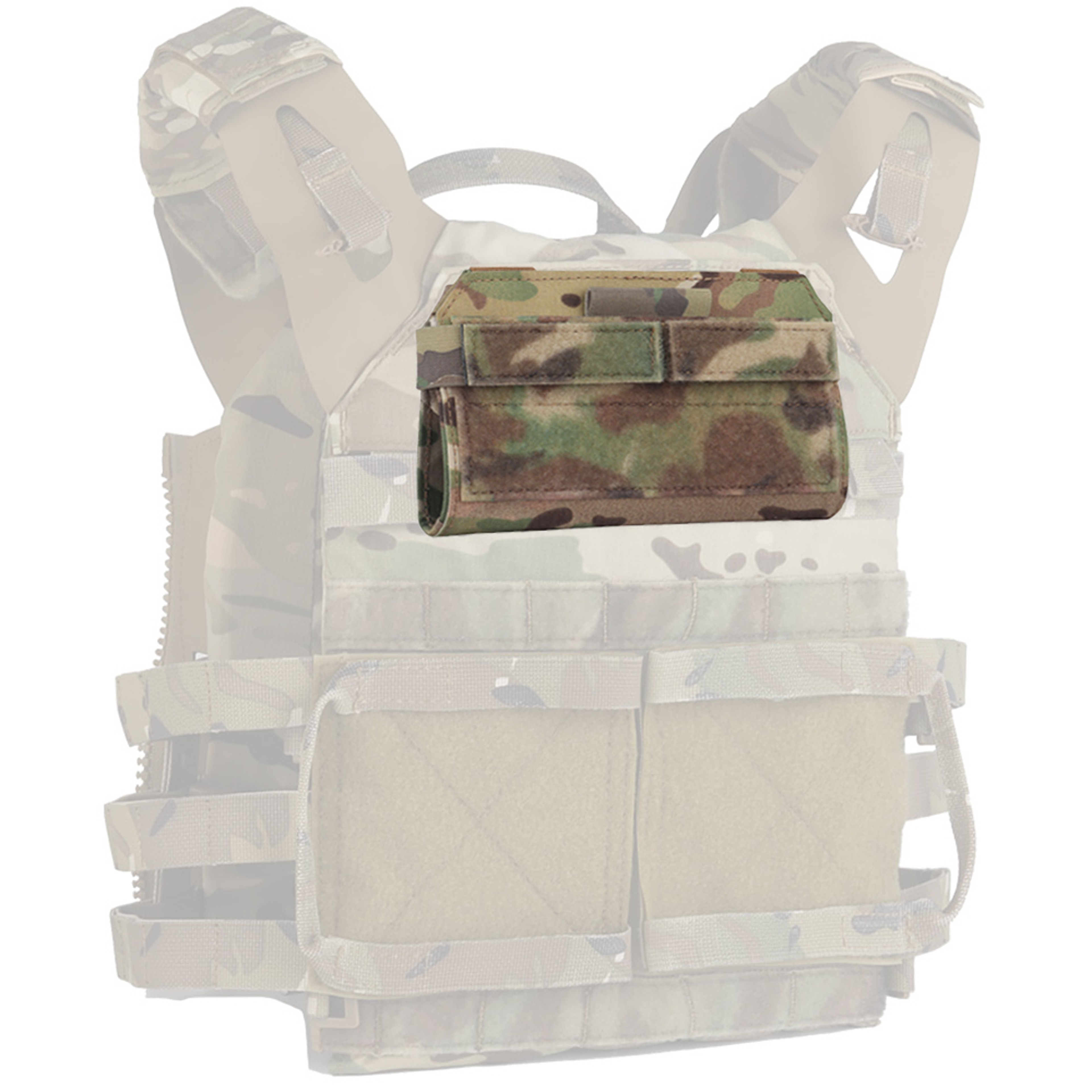 Tactical Plate Carrier Chest Admin Pouch  Crye Style Military Airsoft Vest Accessory With Phone And 0