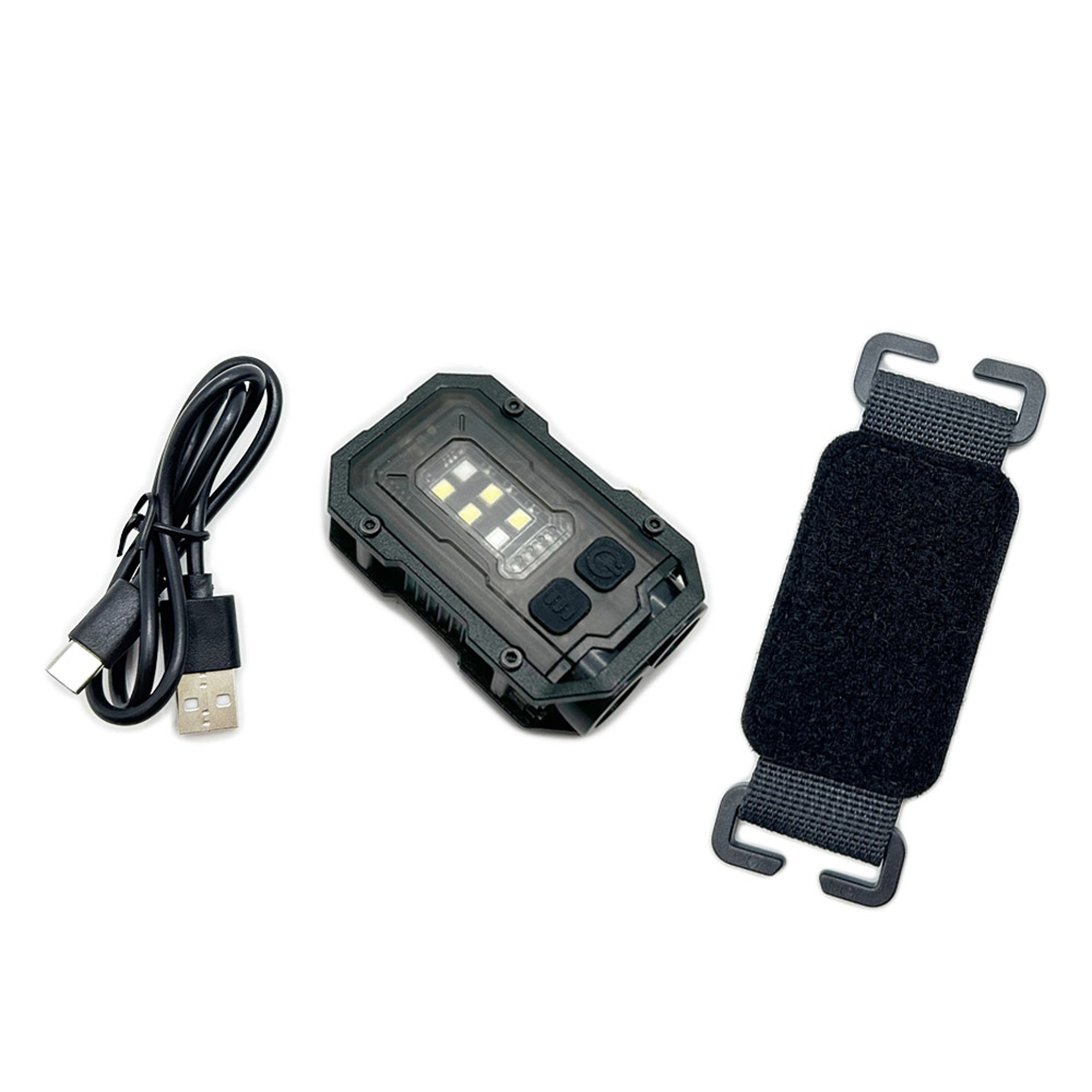 Portable Tactical Flashlight  Mini LED Light with Hook Loop Plate for Hiking, Camping, and Safety Use – view 7