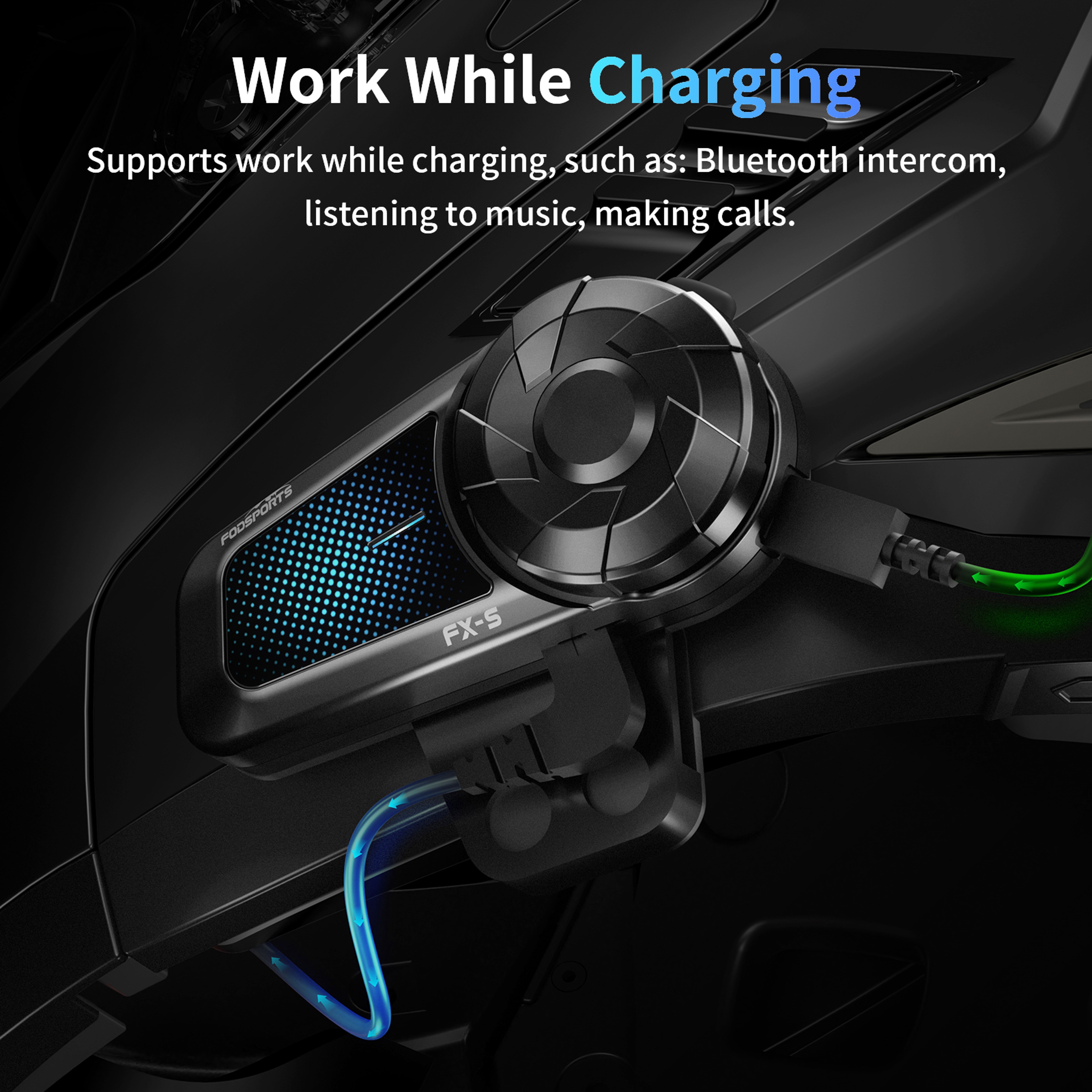 Bluetooth Motorcycle Intercom Headset  Wireless Communication For Helmets Easy Setup And Clear Soun 6