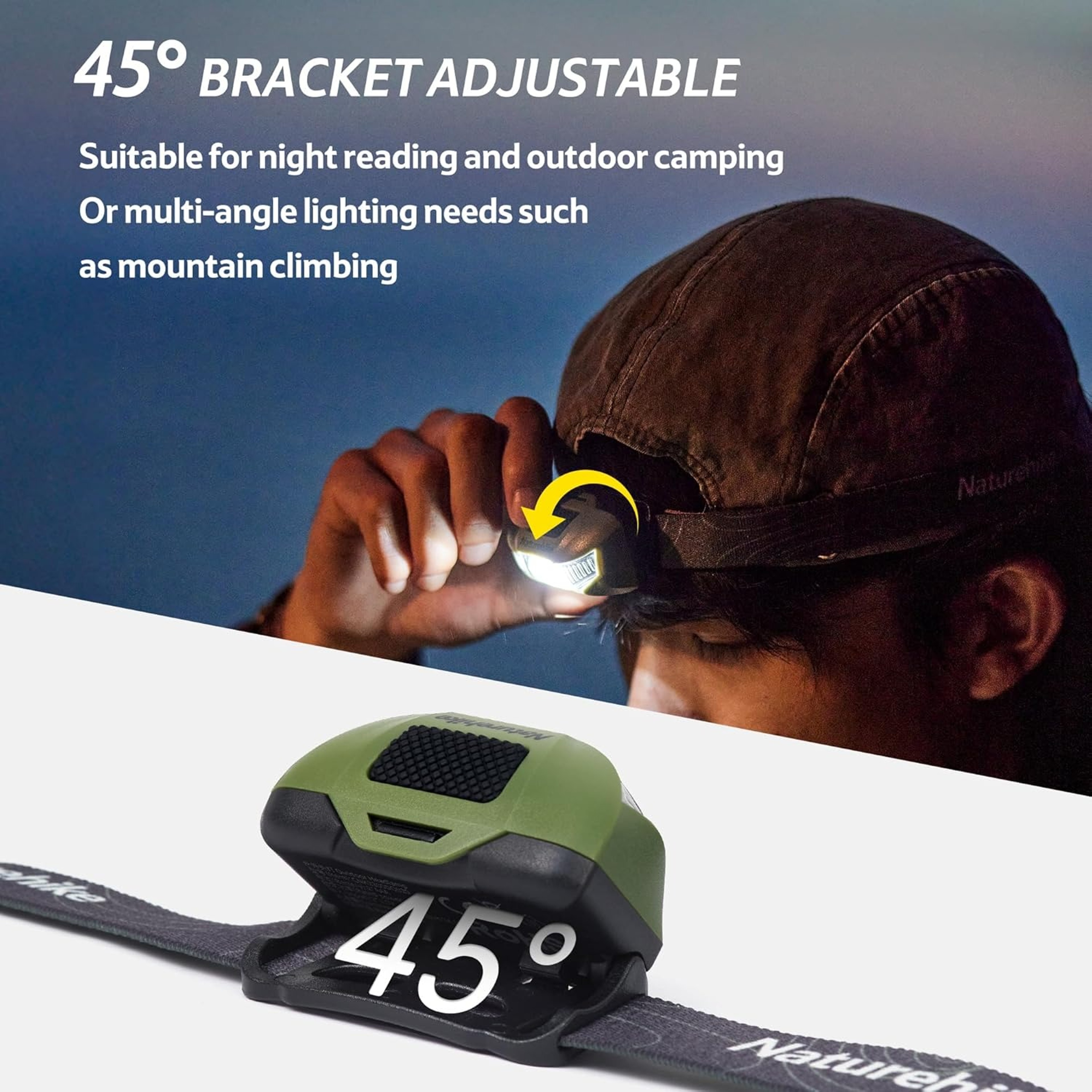 Portable Waterproof Flashlight SOS Emergency Light For Night Fishing  Camping Headlight 2