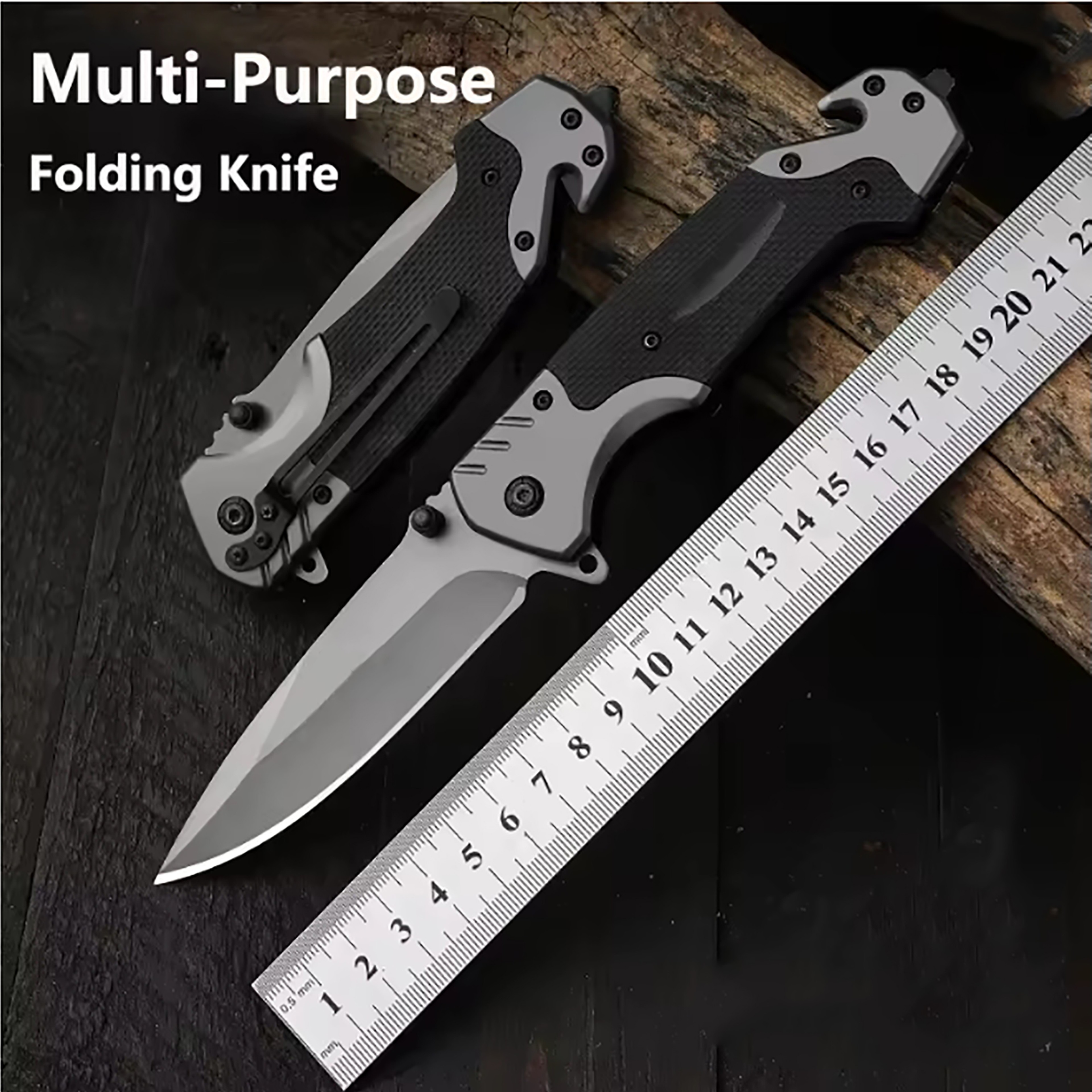 Men's EDC Pocket Knife  Folding Tactical Knife for Outdoor Survival, Camping, and Hunting – view 1