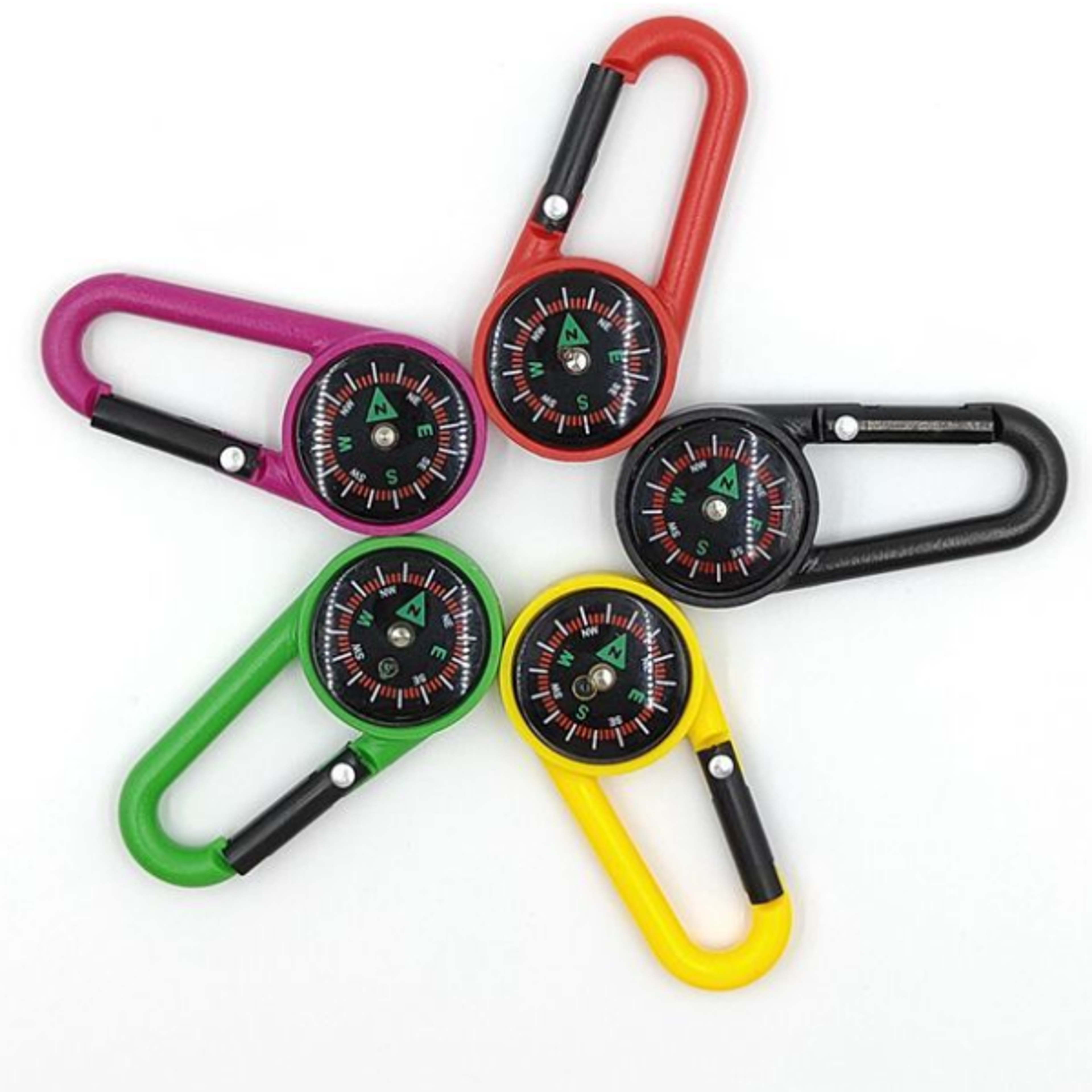 1pc ABS Compass Multi Functional Backpack Buckle Hiking Camping Accessories Outdoor Compass Mountain
