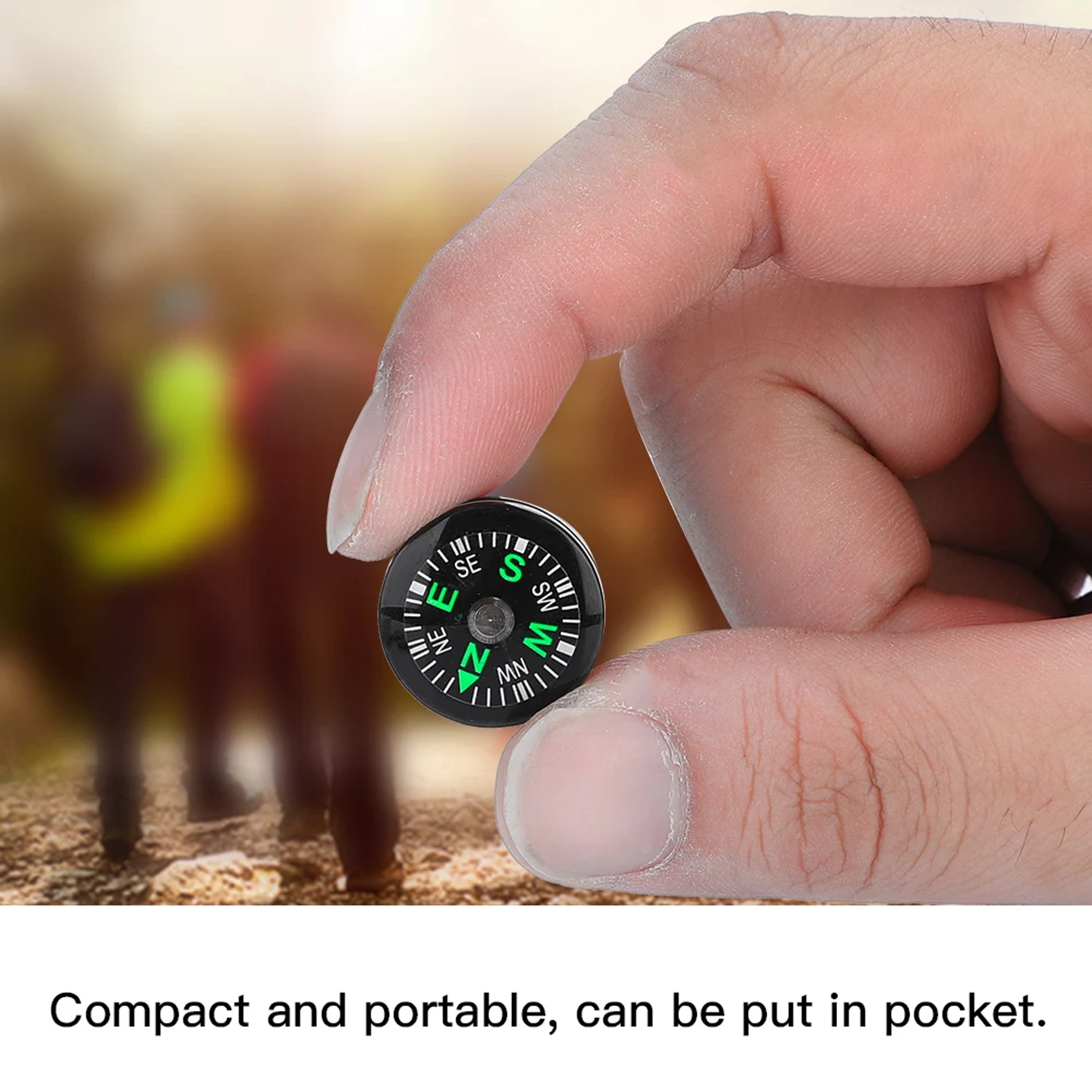 Portable Mini Compass for Hiking and Camping Navigation Tool – view 3
