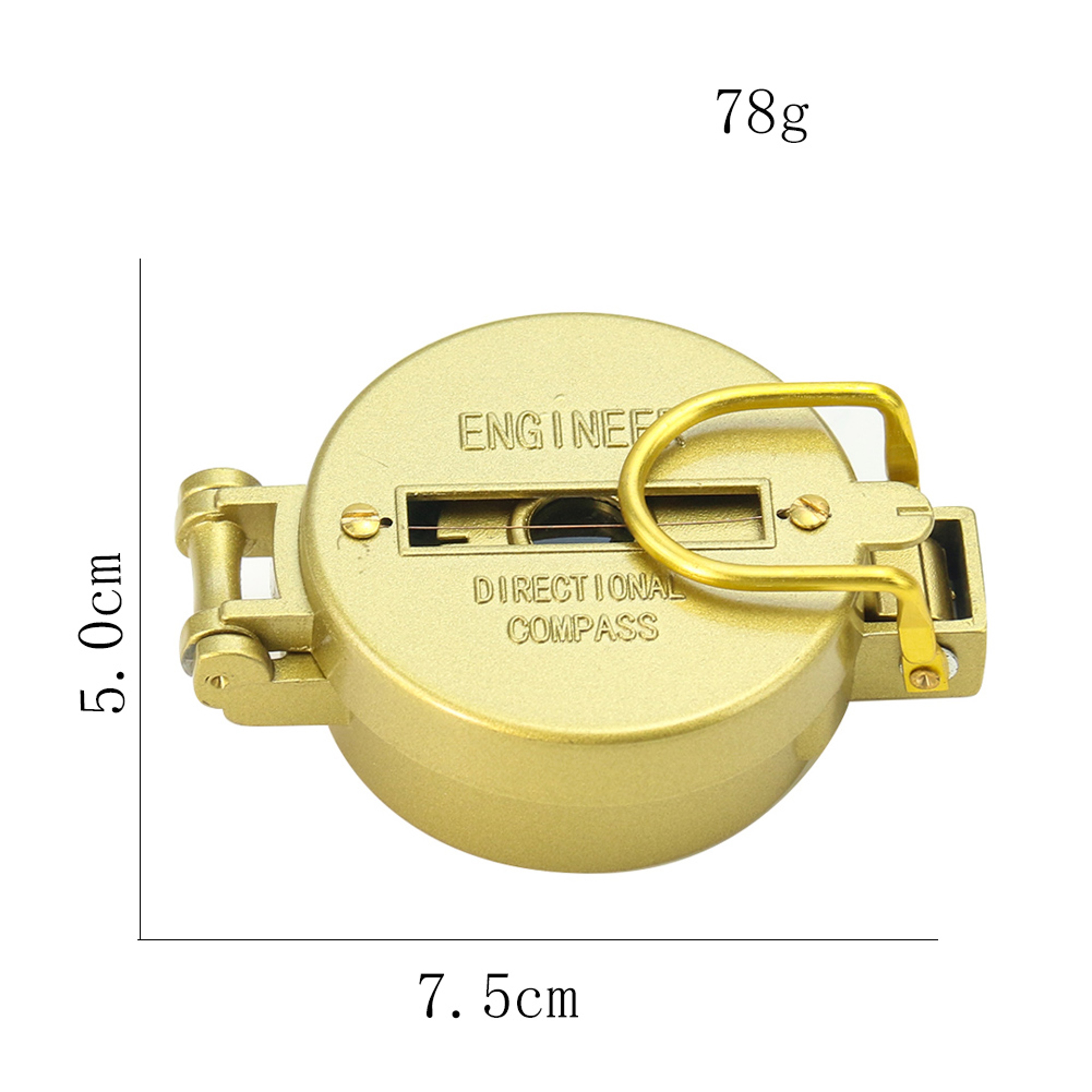 Portable Brass Survival Compass Waterproof Luminous Precision Navigation Tool – view 3