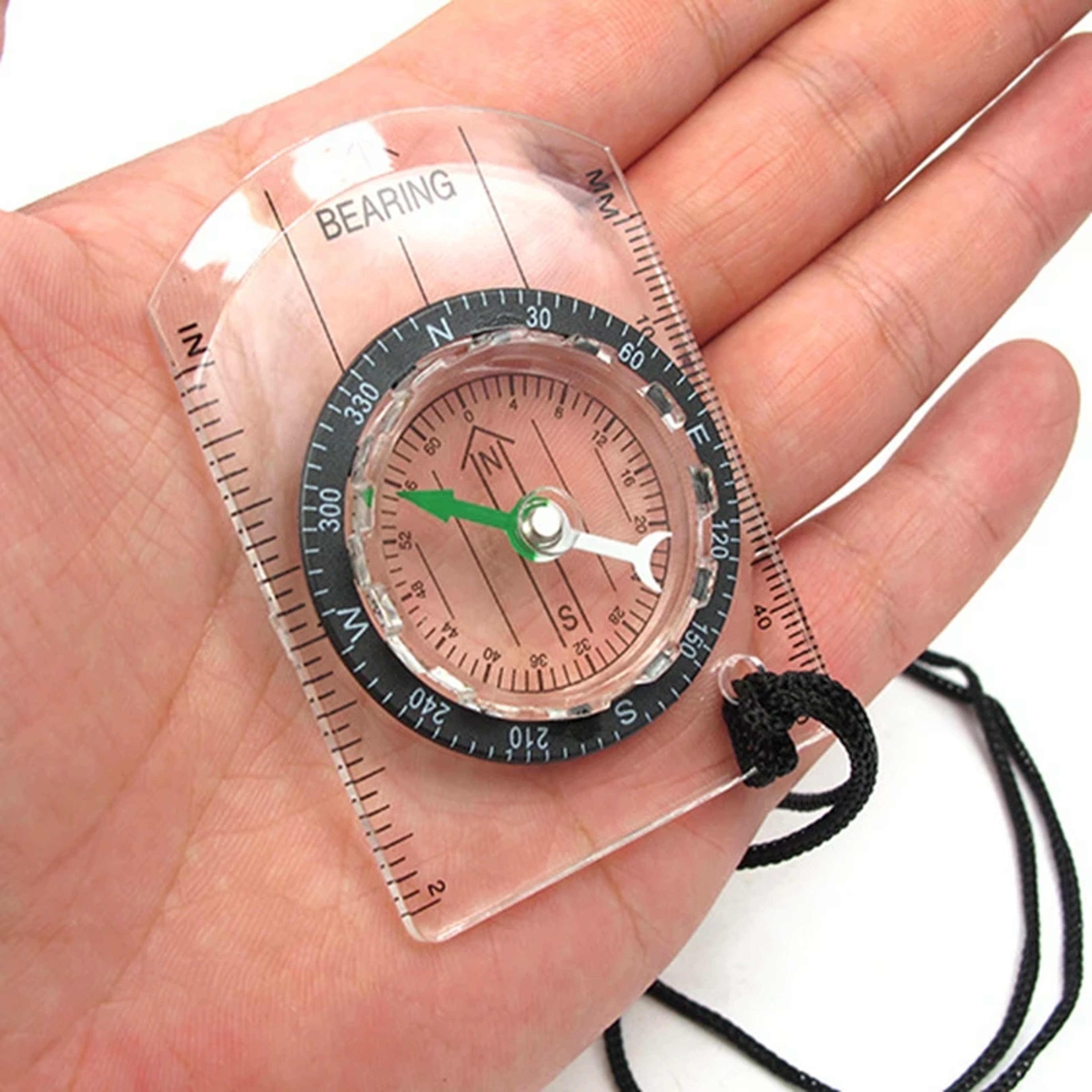 Professional Military Lensatic Compass with Map Scale Navigation Tool for Hiking Survival and Outdoor Adventure – view 1