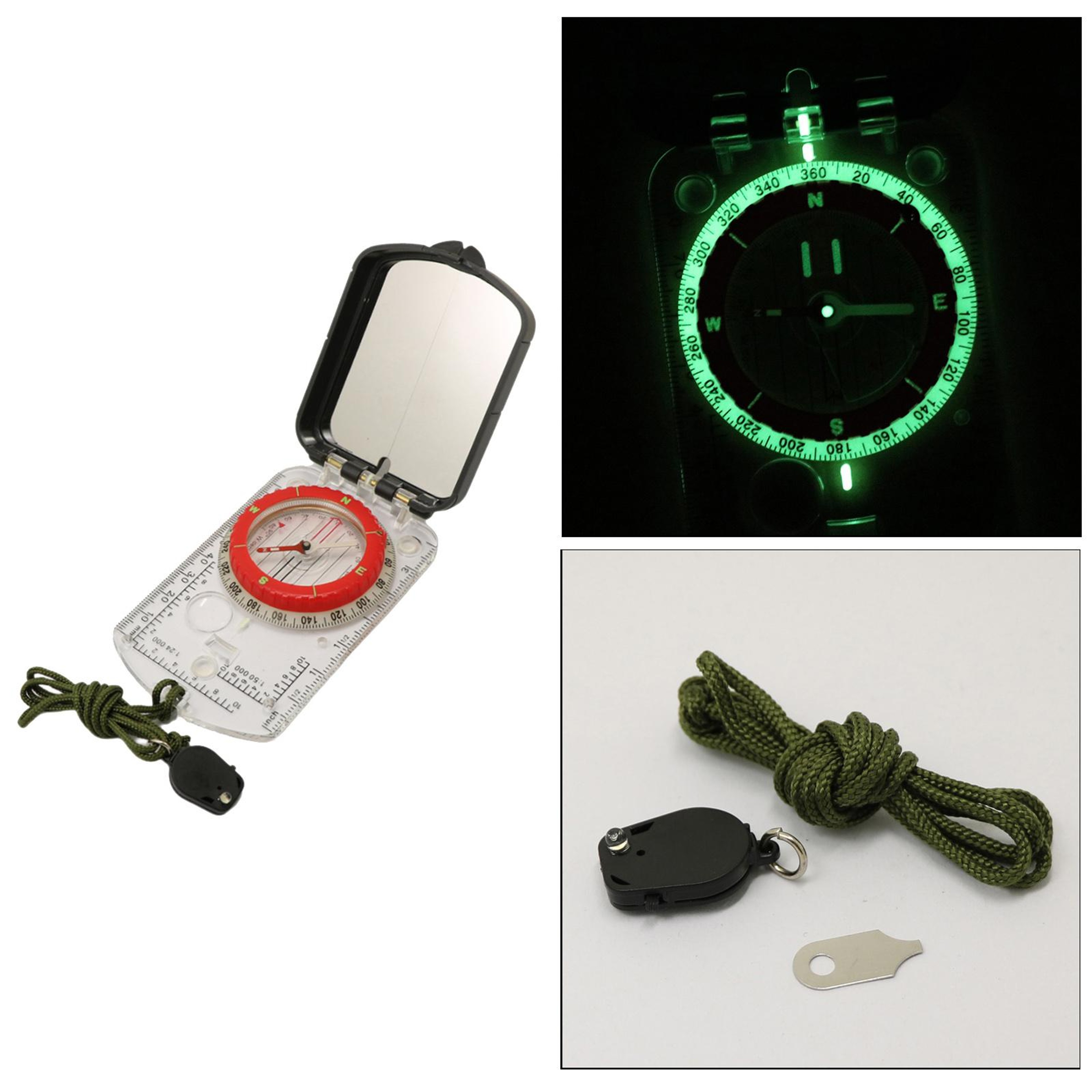 High Precision Outdoor Compass Map Ruler for Hiking Navigation and Survival – view 4
