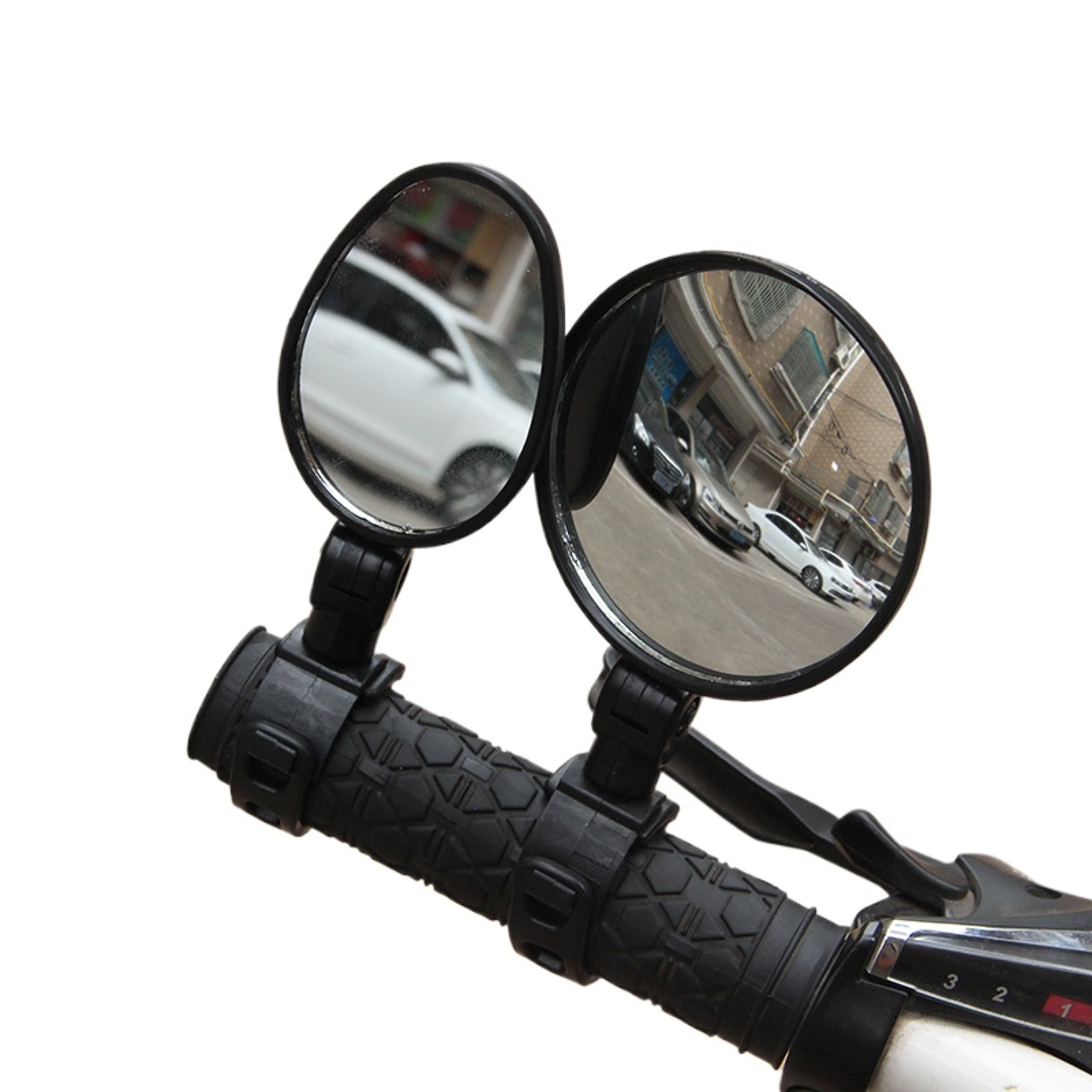 Adjustable Bicycle Rearview Mirror Wide Angle Bike Handlebar Mirror for Safer Cycling – view 1