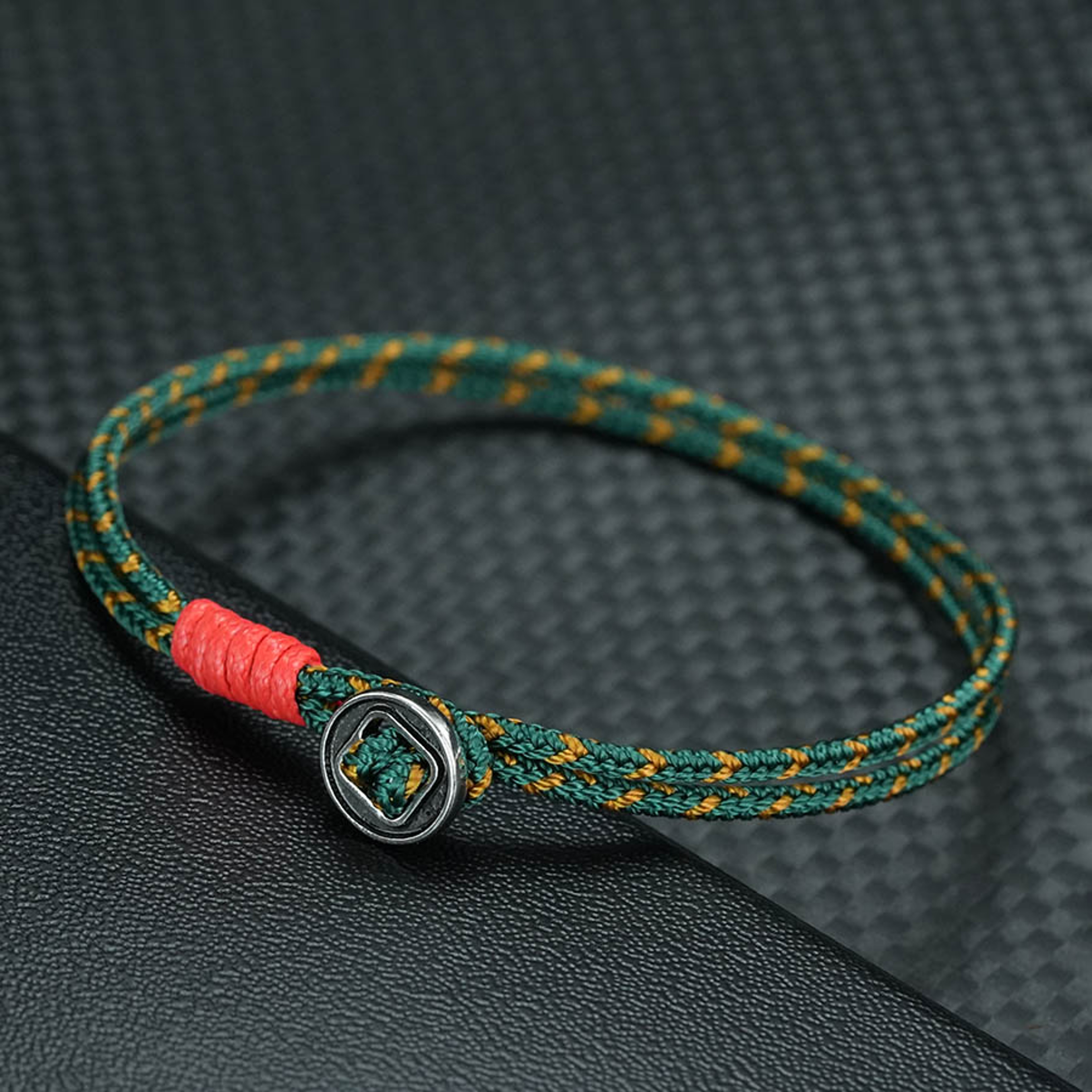 Red Rope Bracelet for Men Adjustable Wrap Bracelet Minimalist Casual Wrist Jewelry – view 5