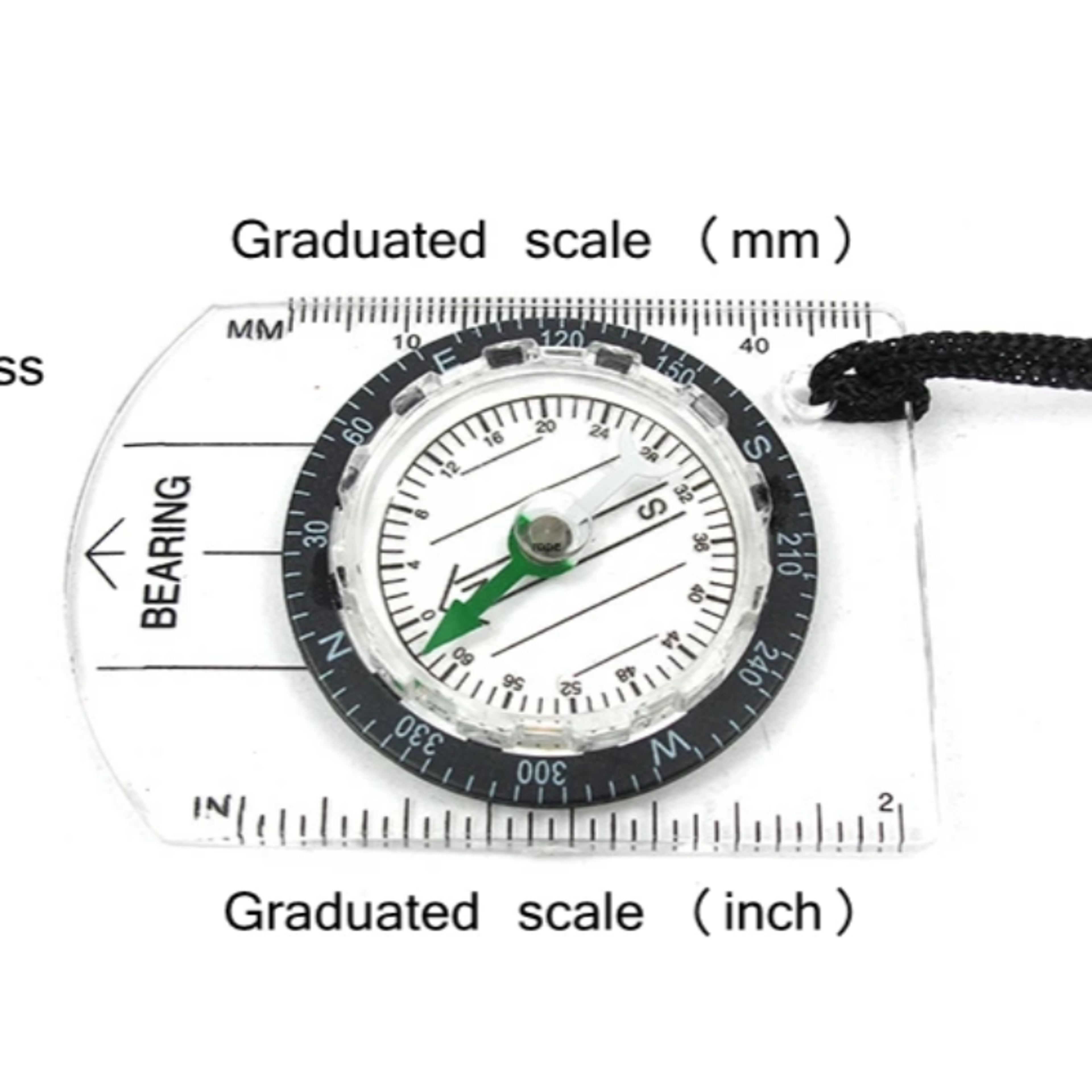 Transparent Camping Compass for Hiking Navigation and Map Reading Tool – view 5