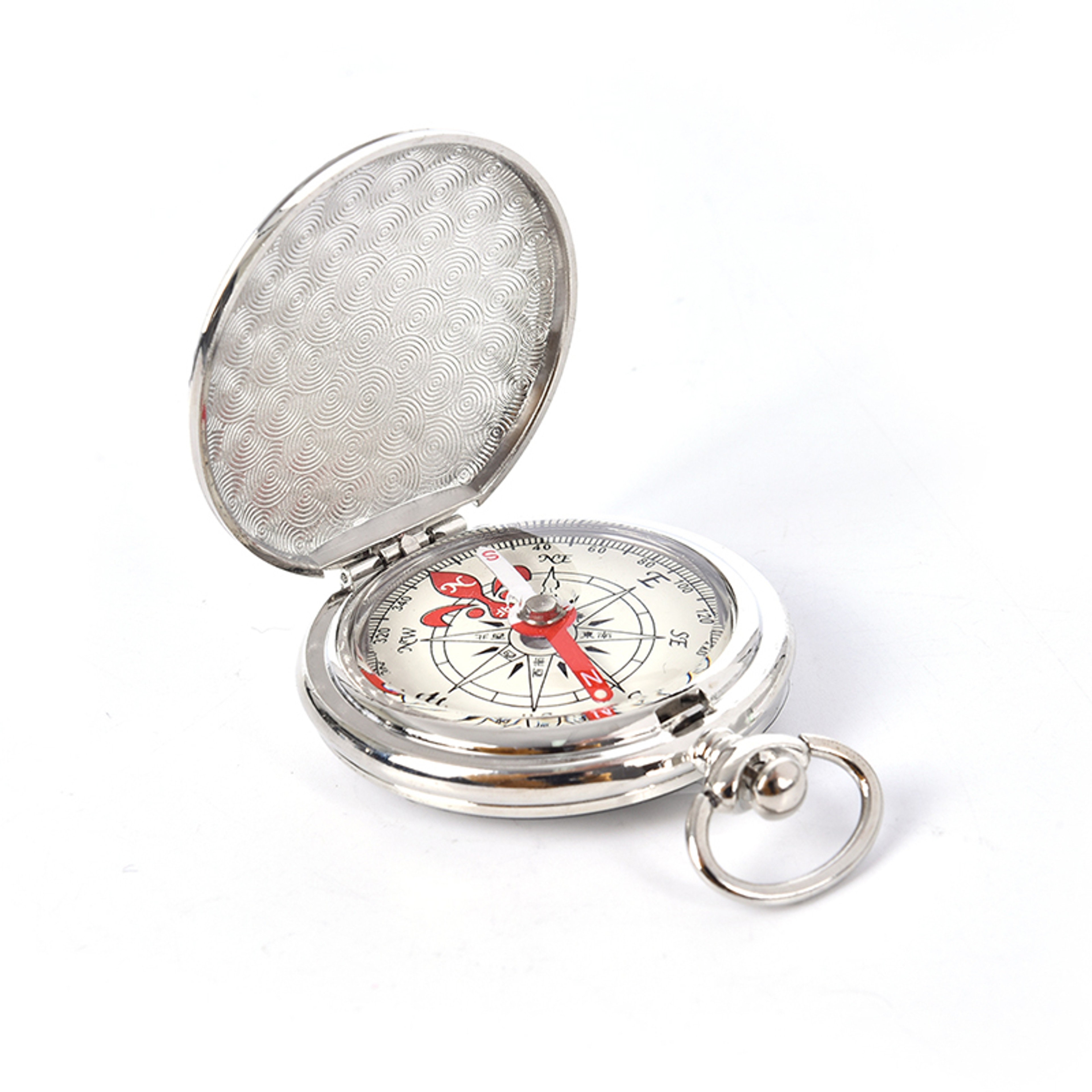 Portable Pocket Compass Keychain Flip Watch Hiking Navigation Tool – view 3