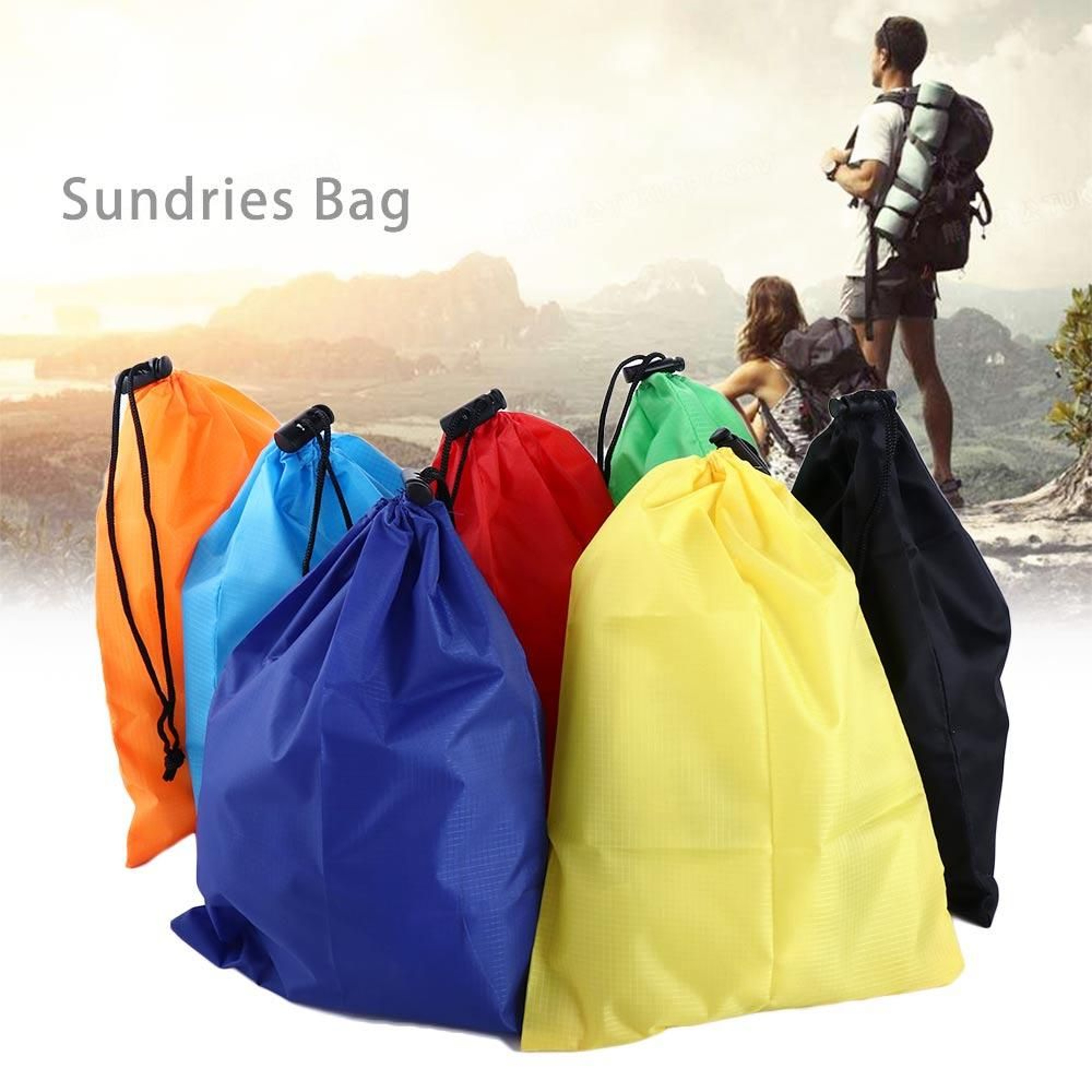 Ultralight Waterproof Stuff Sack Drawstring Bag For Camping Hiking Travel Storage 0