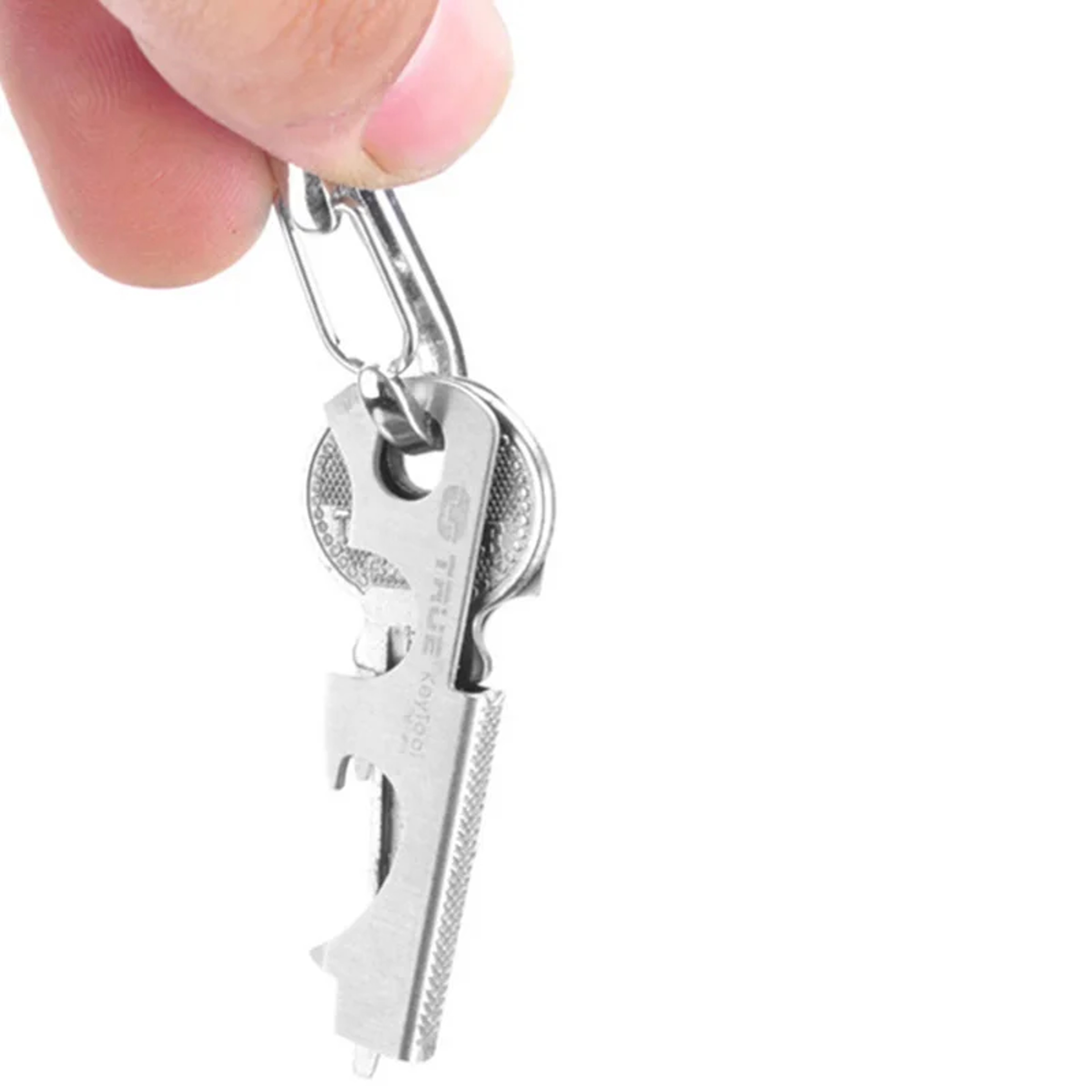 Multifunction Carabiner Keychain Multitool Clip With Quickdraw Gear Hook For Everyday Carry 4