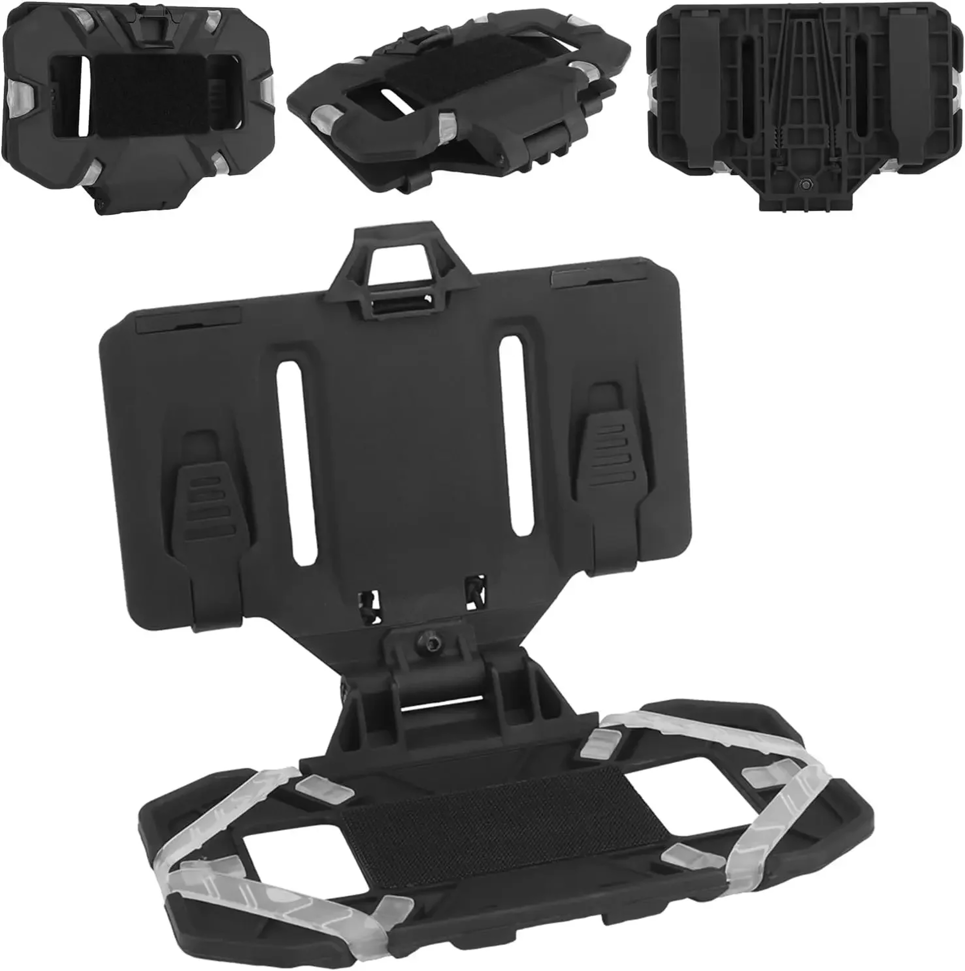 Tactical MOLLE Chest Phone Holder with Foldable Navigation Board for Hunting and Outdoor Gear – view 2