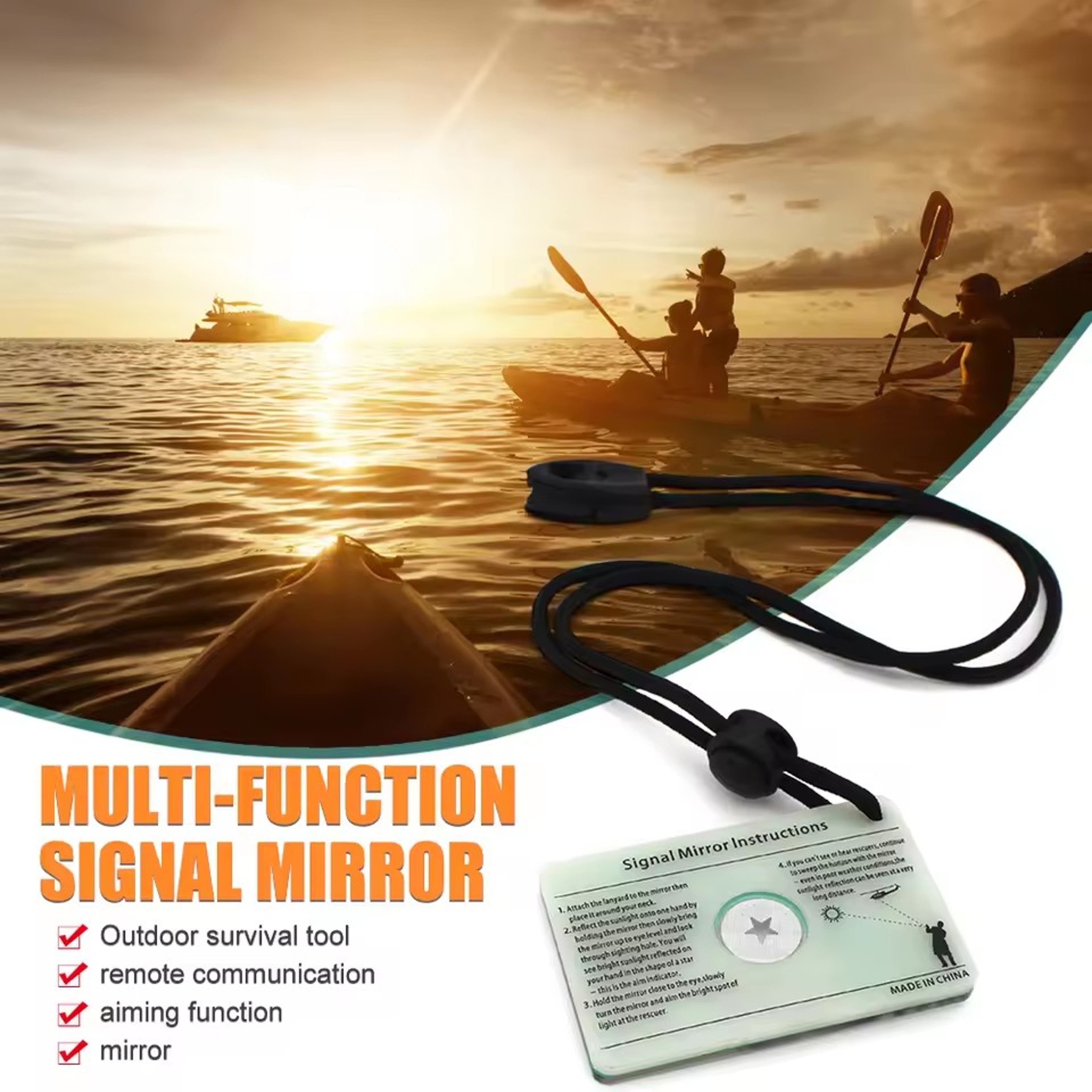 Multi Functional Compass Keychain with Map Scale and Rangefinder for Hiking and Navigation – view 5