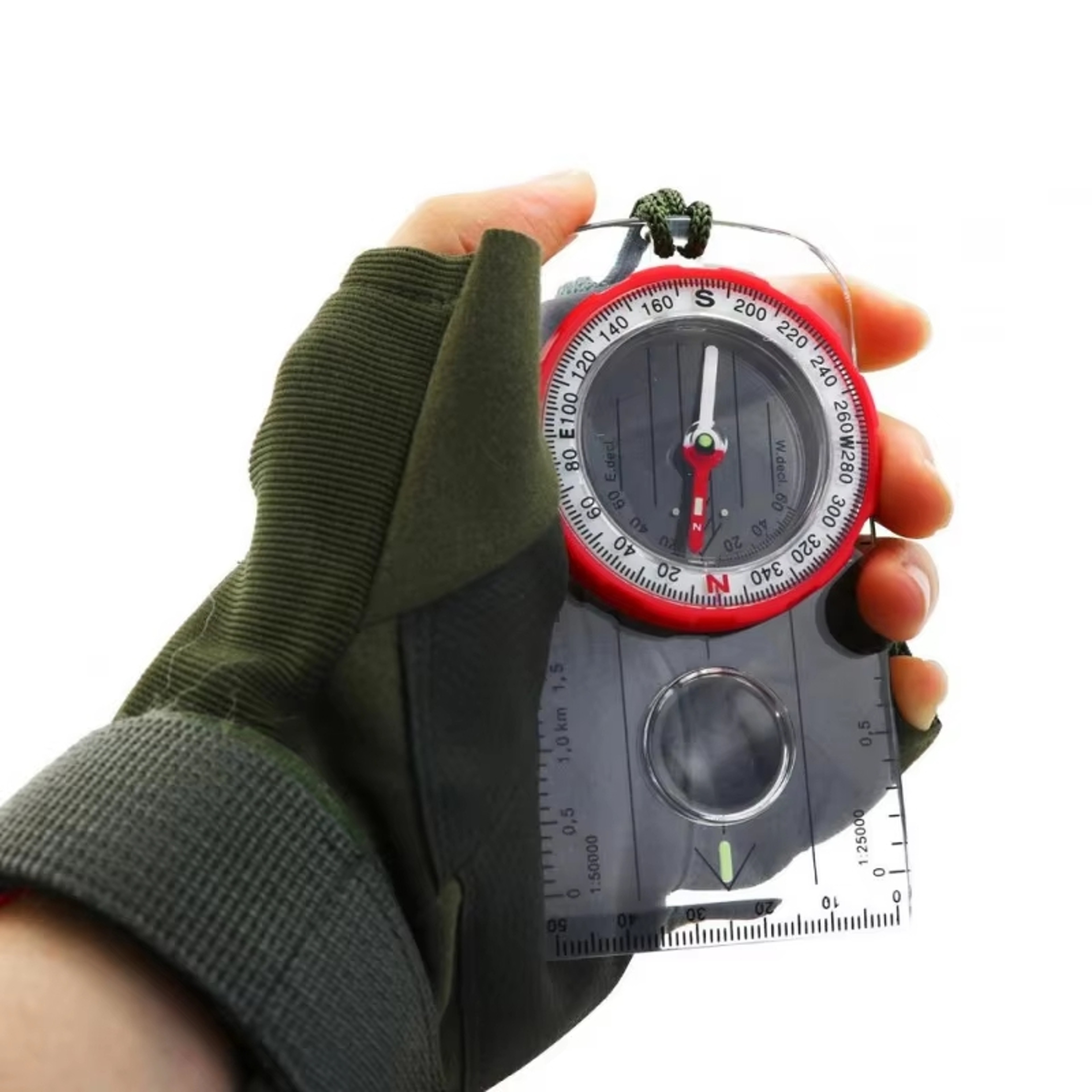 High Precision Baseplate Compass for Hiking Navigation and Orienteering Accuracy – view 3
