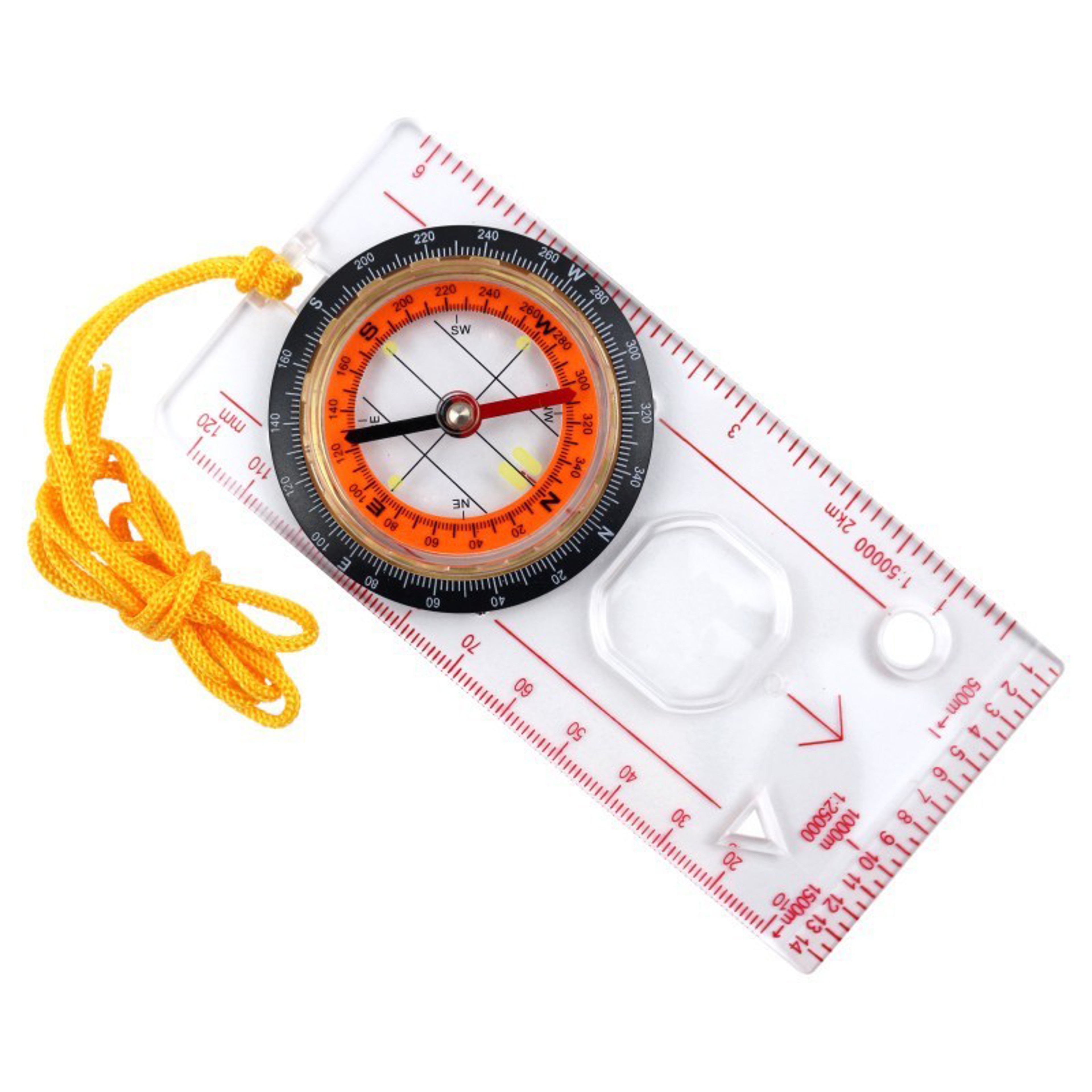Portable Navigation Compass Ruler Multifunction Map Tool for Hiking Camping Survival – view 7