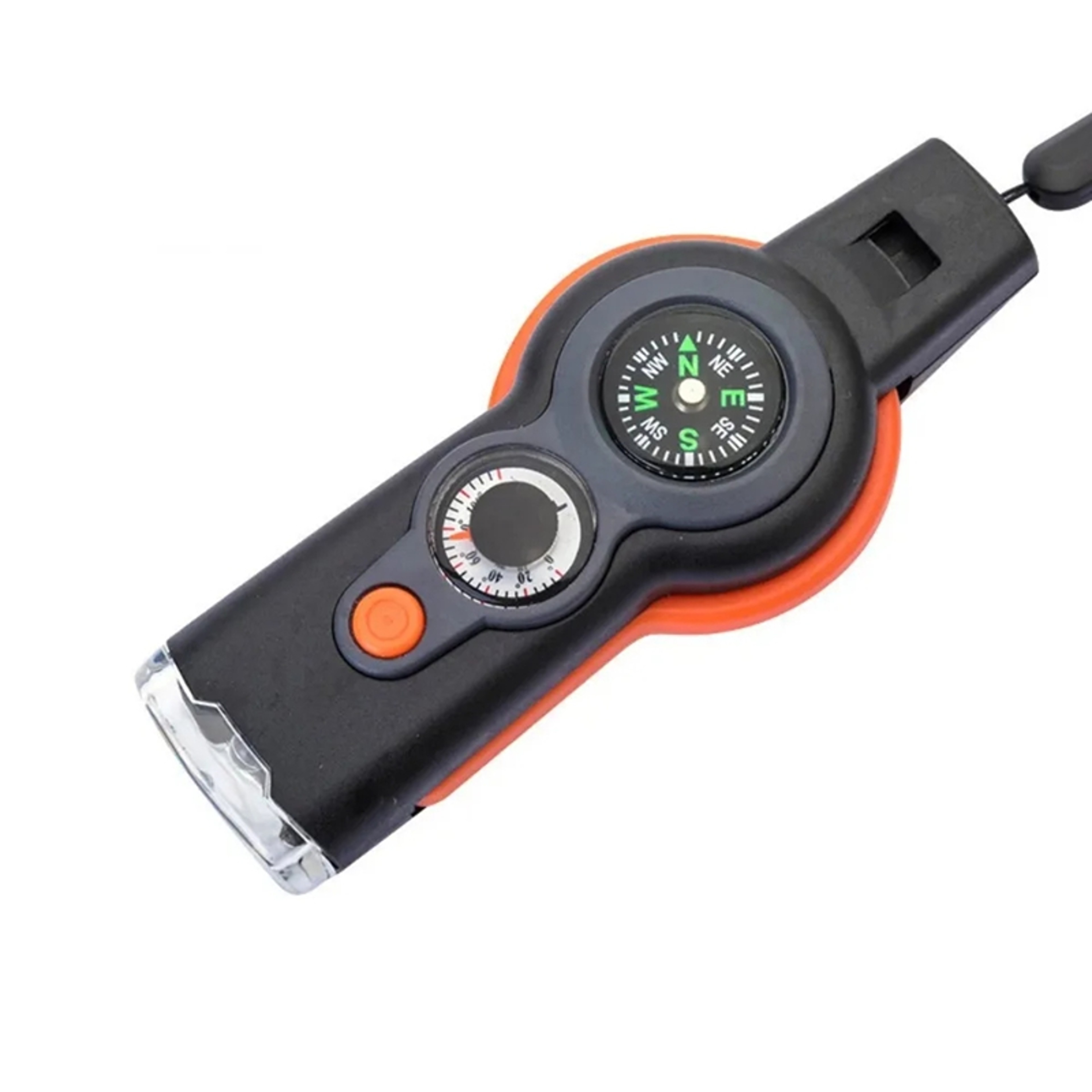 Multi Function Survival Whistle with Compass Flashlight for Camping Hiking Safety Gear – view 2