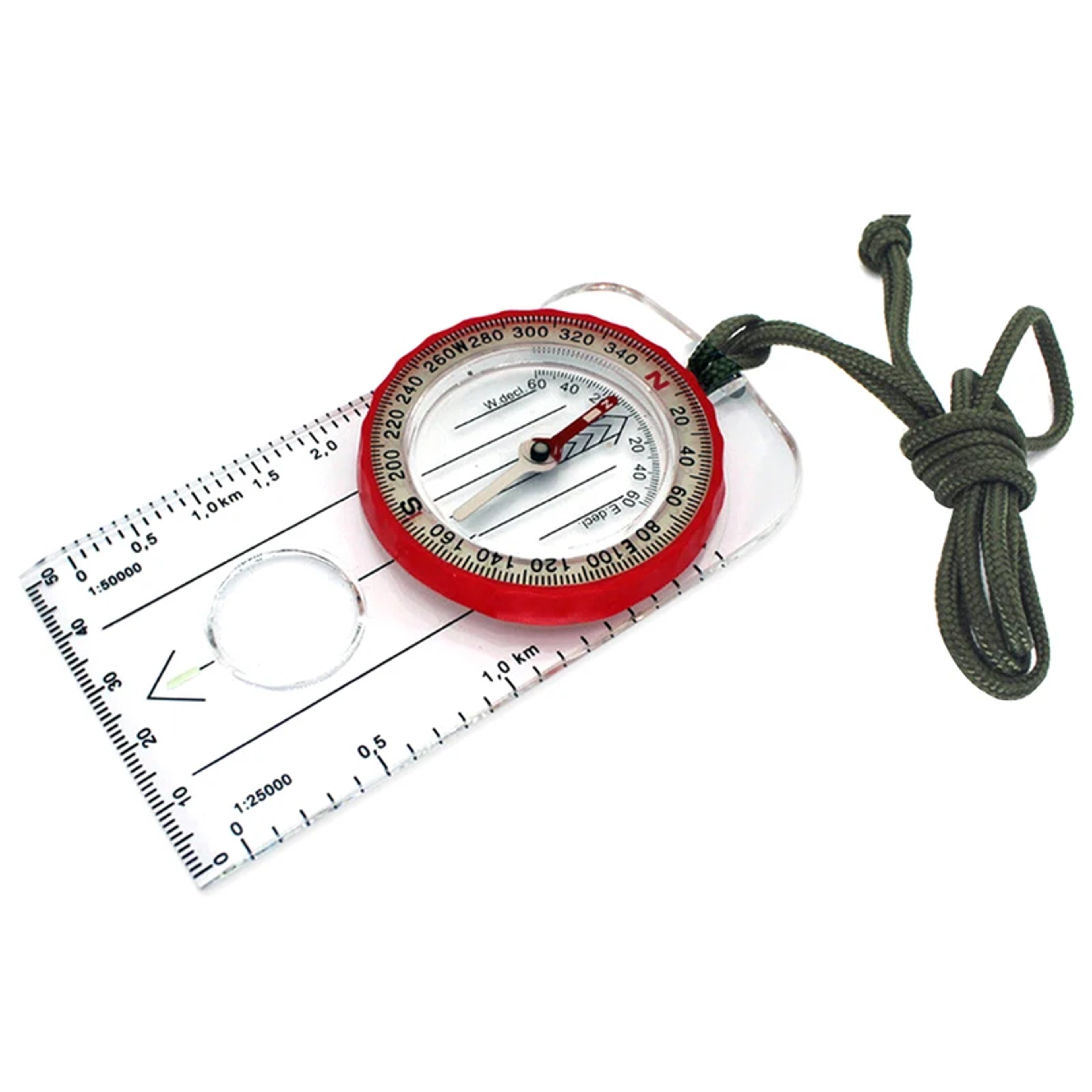 Precision Rotating Dial Compass with Magnifier and Luminous Map Scale for Hiking and Camping – view 7