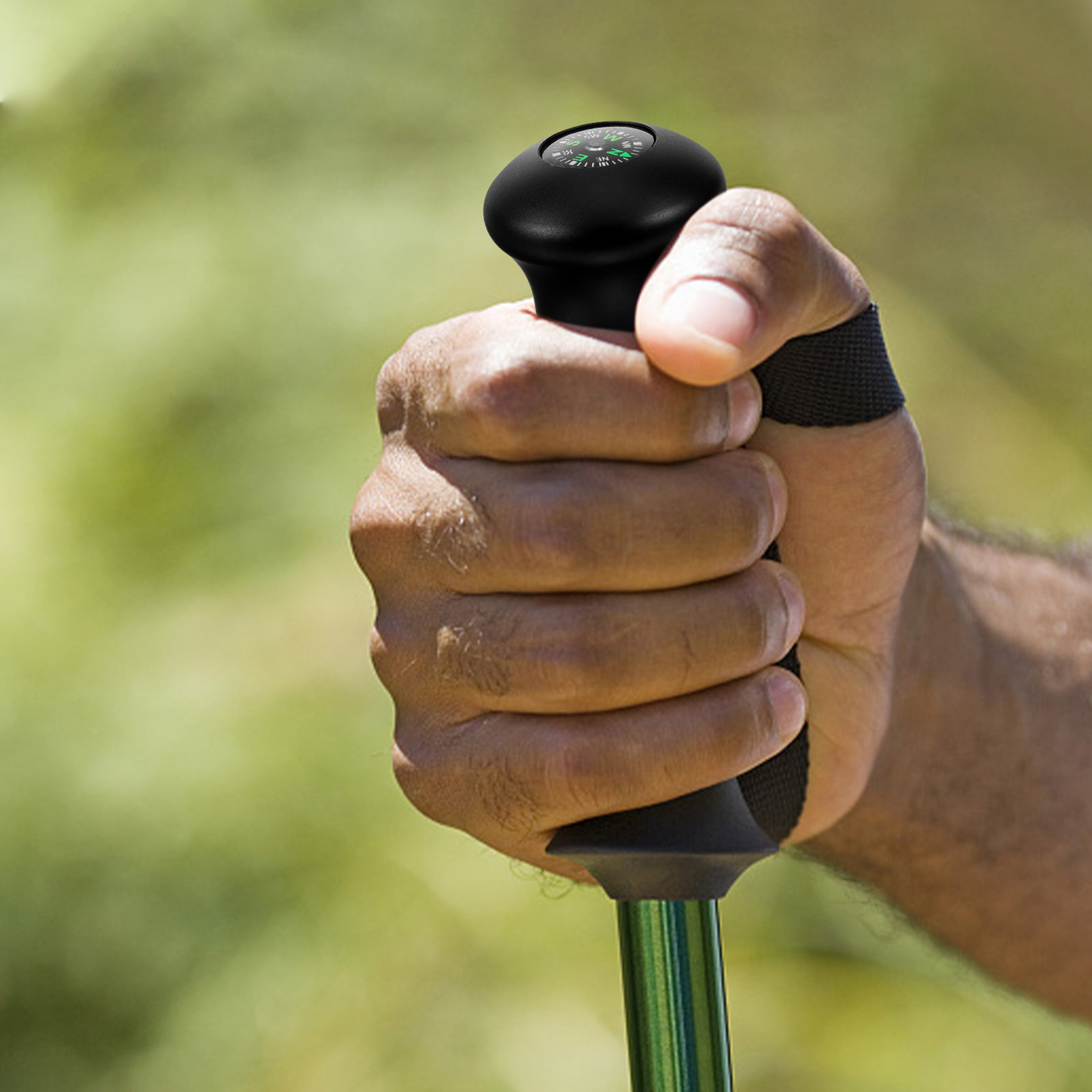 Multi-Functional Hiking Pole Compass Grip Outdoor Navigation Tool – view 3