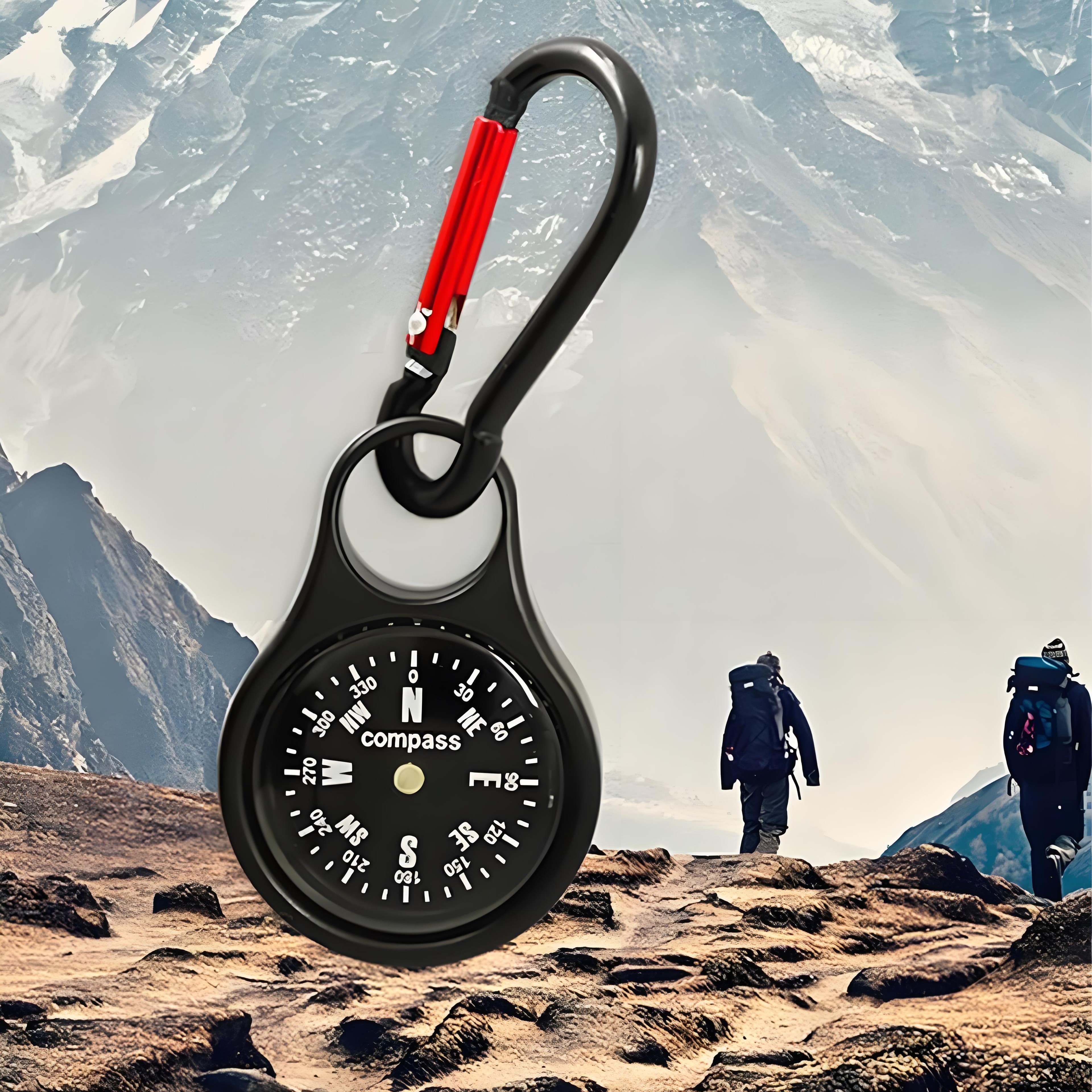 Clip-On Mini Survival Compass Keychain Portable Outdoor Navigation Tool – view 3