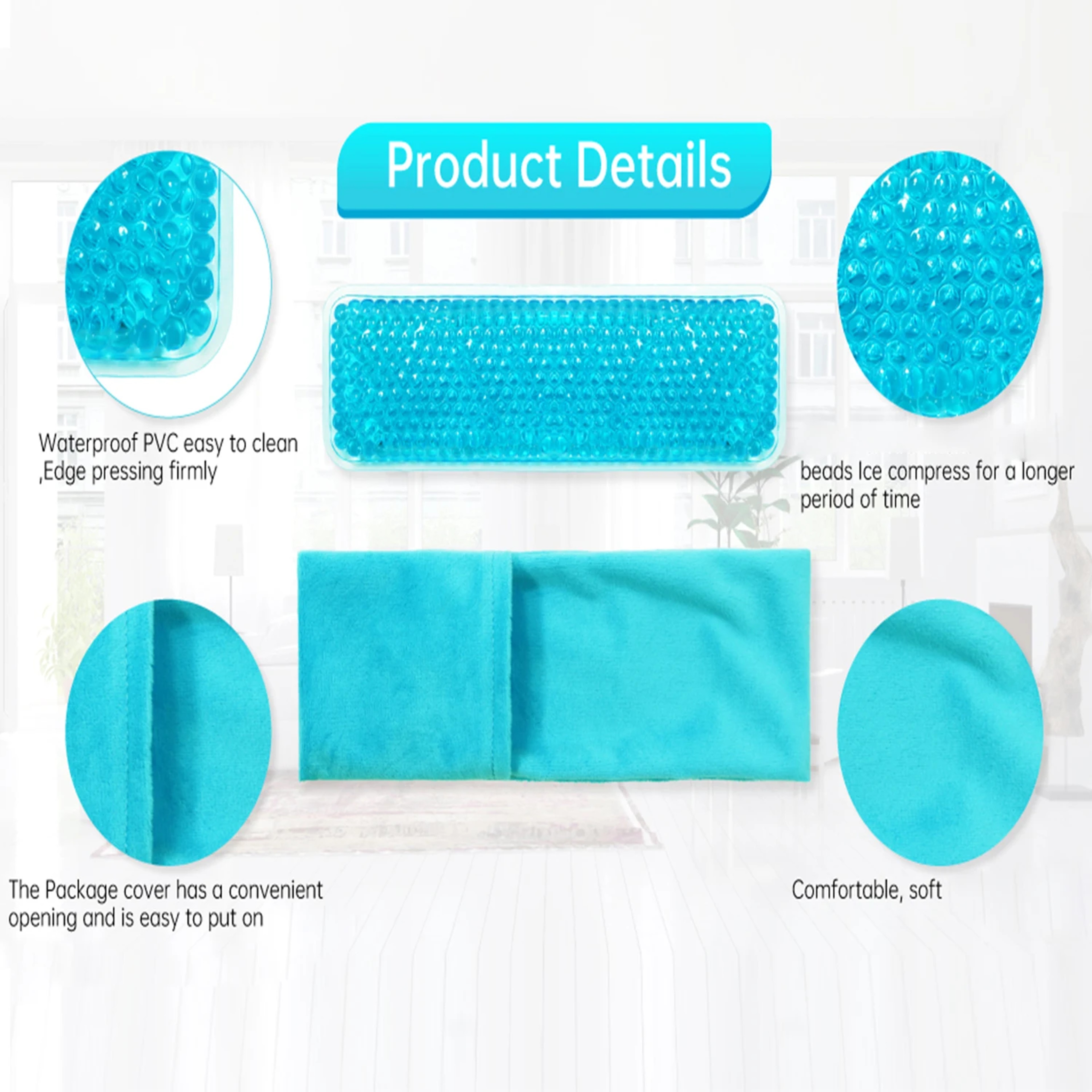 Postpartum Relief Perineal Ice Pack Pads Reusable Hot Cold Compress for Women – view 3