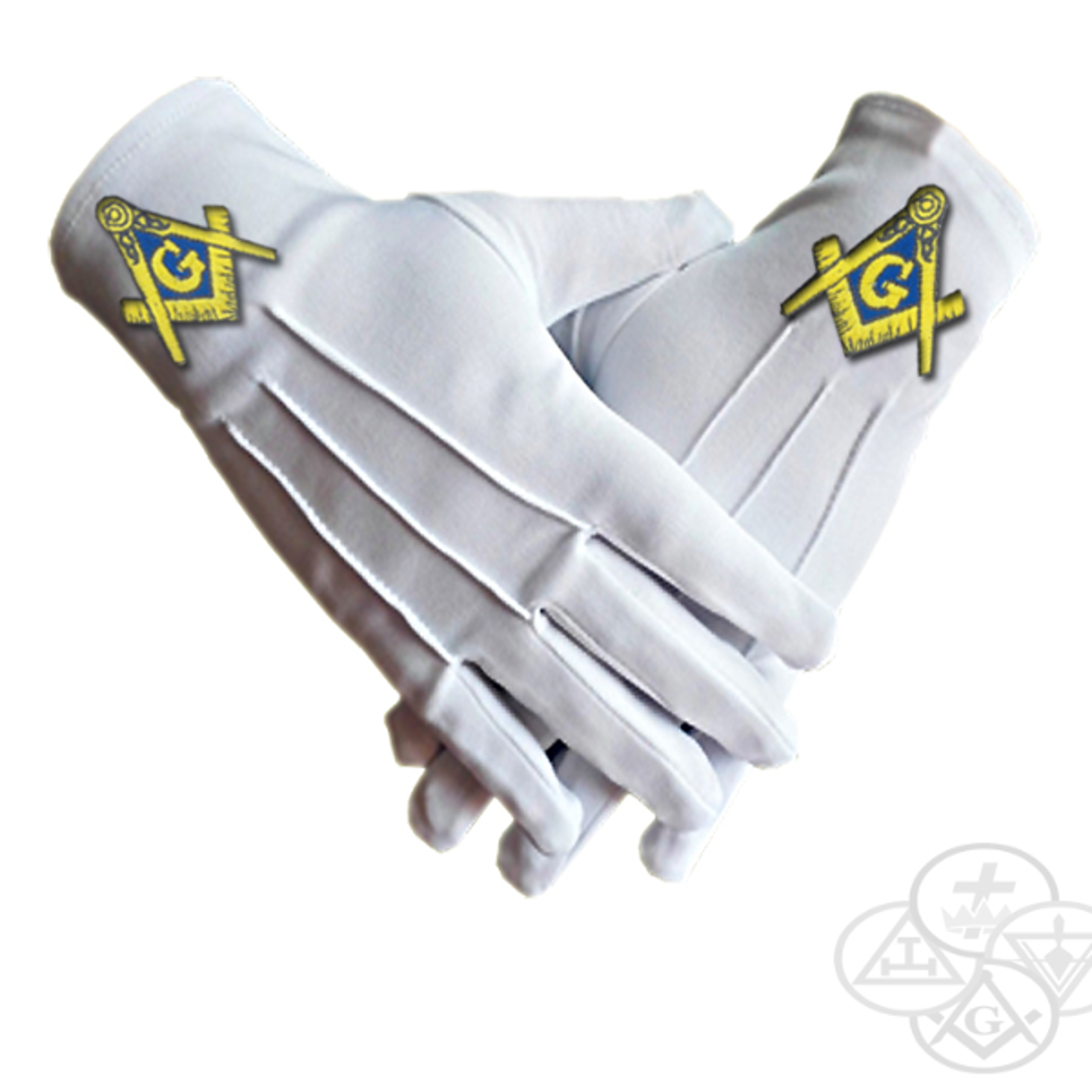 Party etiquette gifts Freemasonry embroidered Regalia logo gloves