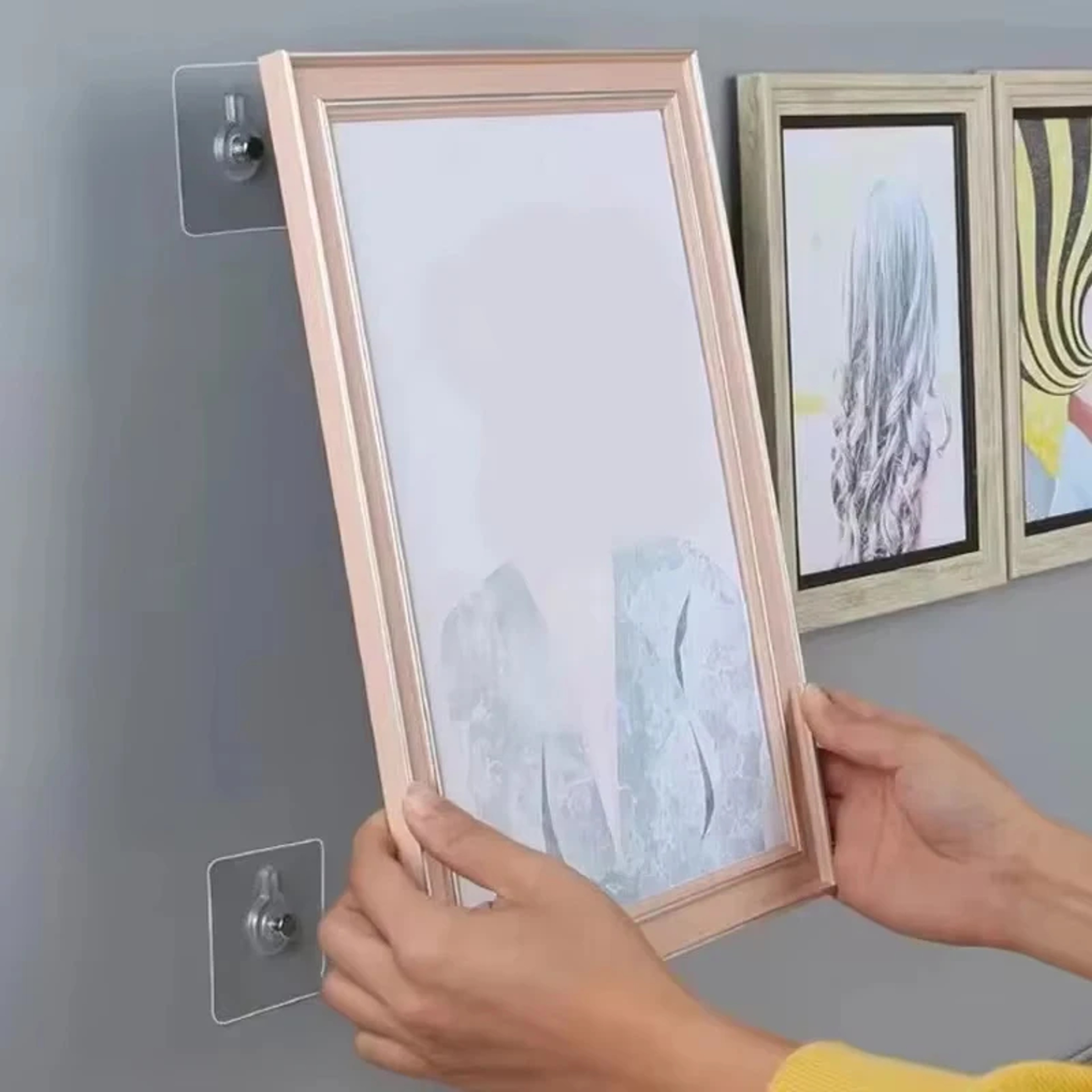 10 Pack Adhesive Wall Hooks Waterproof No Drill Hangers for Kitchen Bathroom and Frames – view 3
