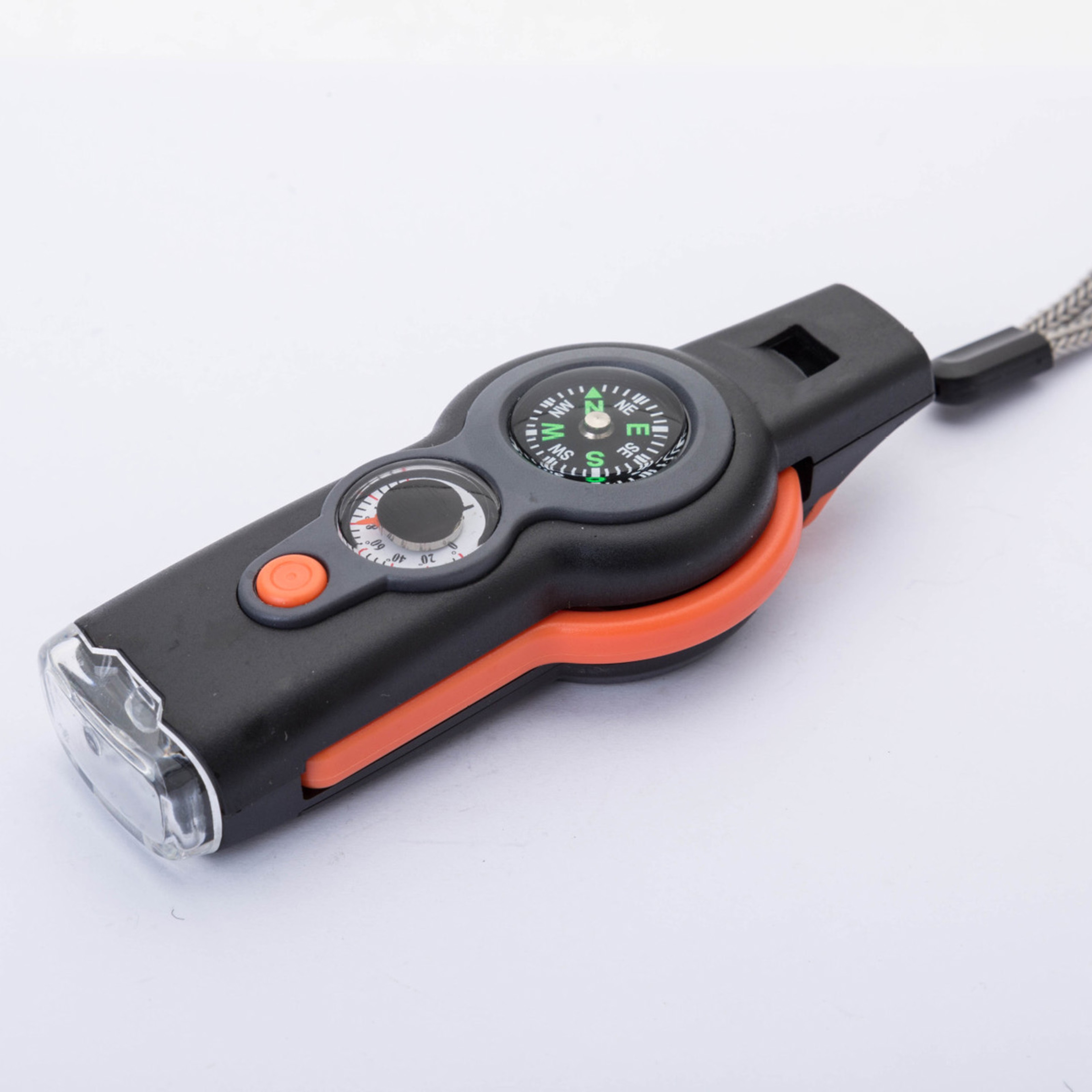 Survival Whistle with LED Light, Compass and Thermometer, Emergency Whistle for Hiking Camping Safety Gear – view 5