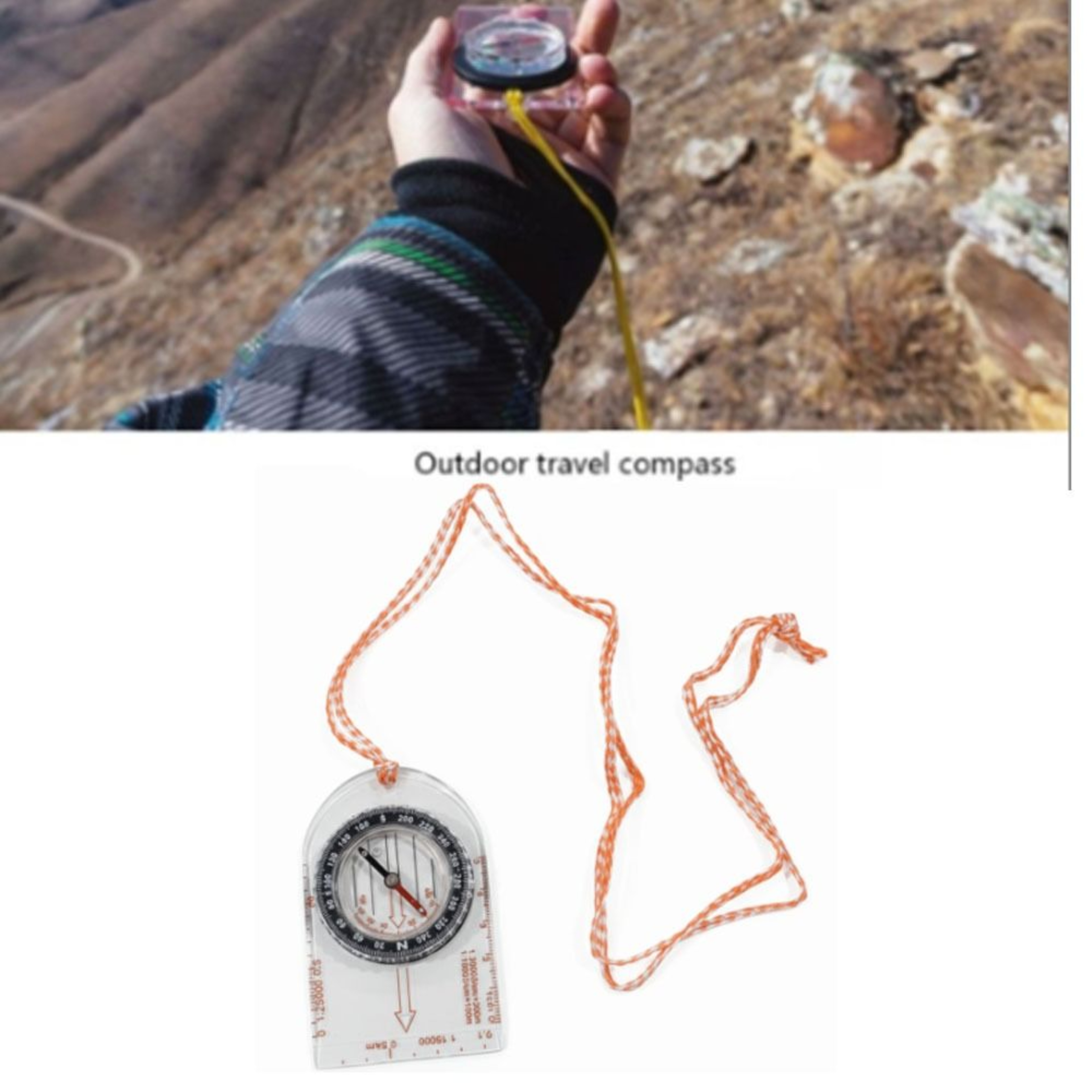 High Accuracy Magnetic Compass for Hiking Lightweight Portable Navigation Tool – view 5