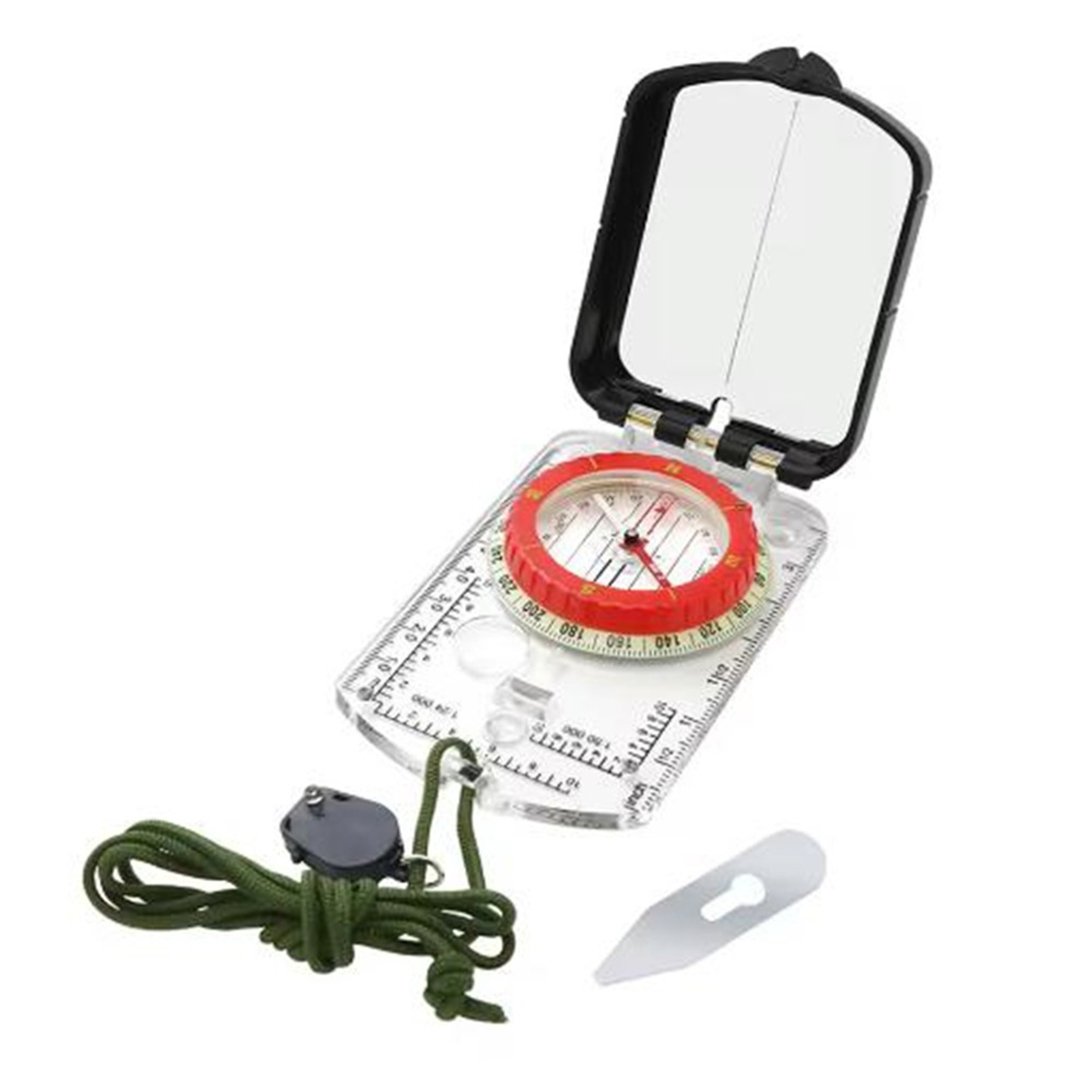 Lightweight Waterproof Camping Compass with LED Light and Adjustable Declination Base – view 7