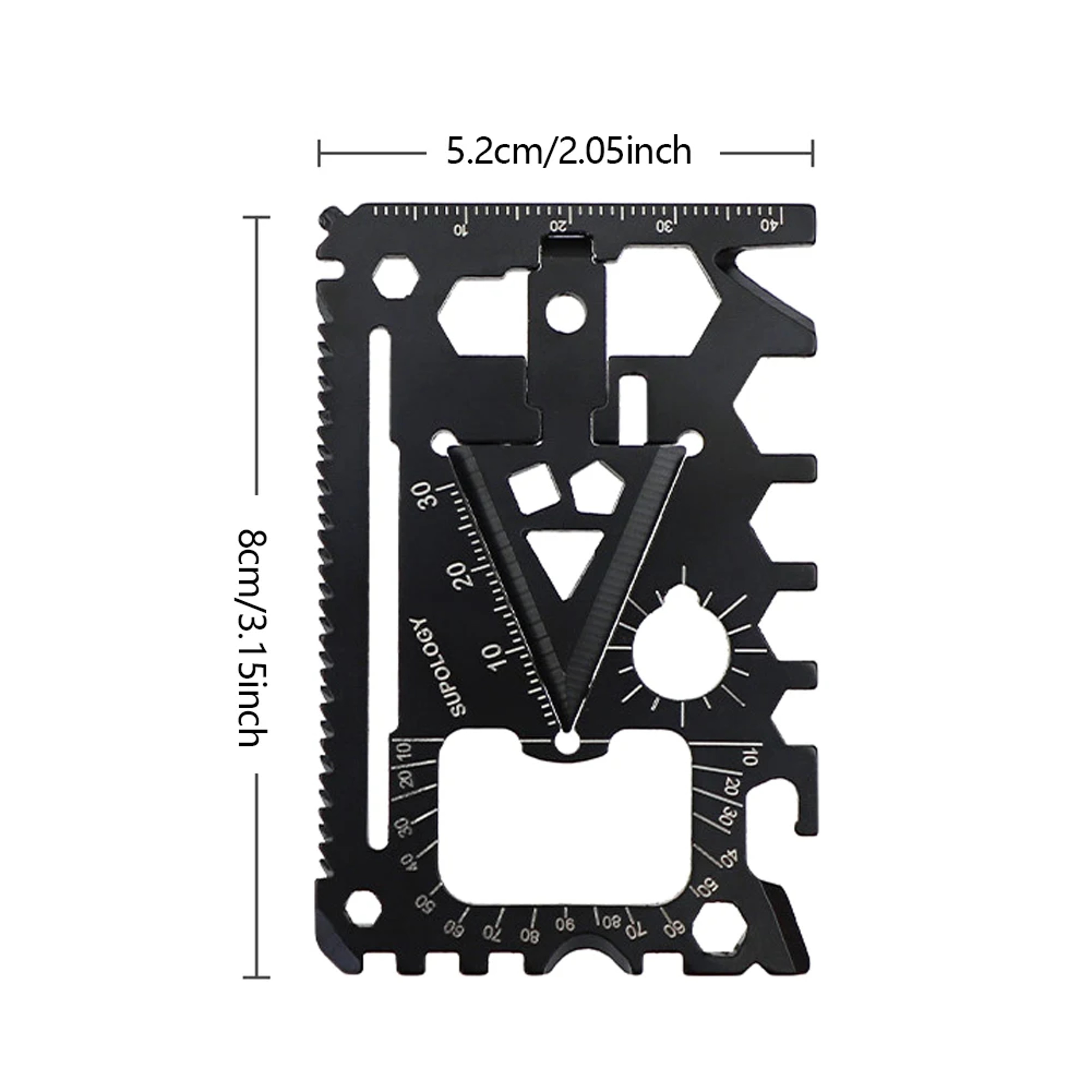 Credit Card Survival Tool Multitool Wallet Card for Camping Hiking Emergency Gear – view 5
