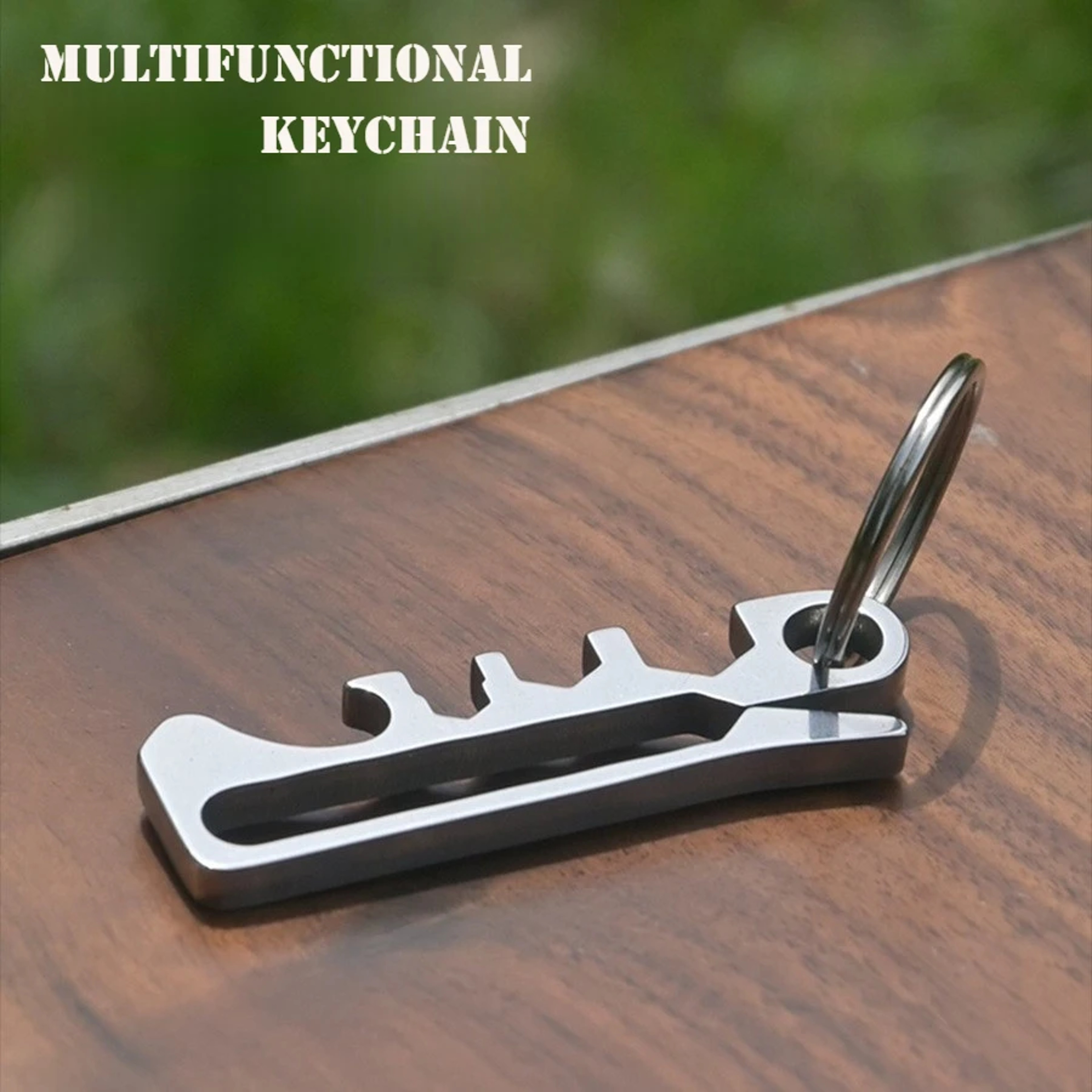 Rattlesnake EDC Keychain Clip Multi Tool Wallet Clip for Hiking and Everyday Carry – view 1