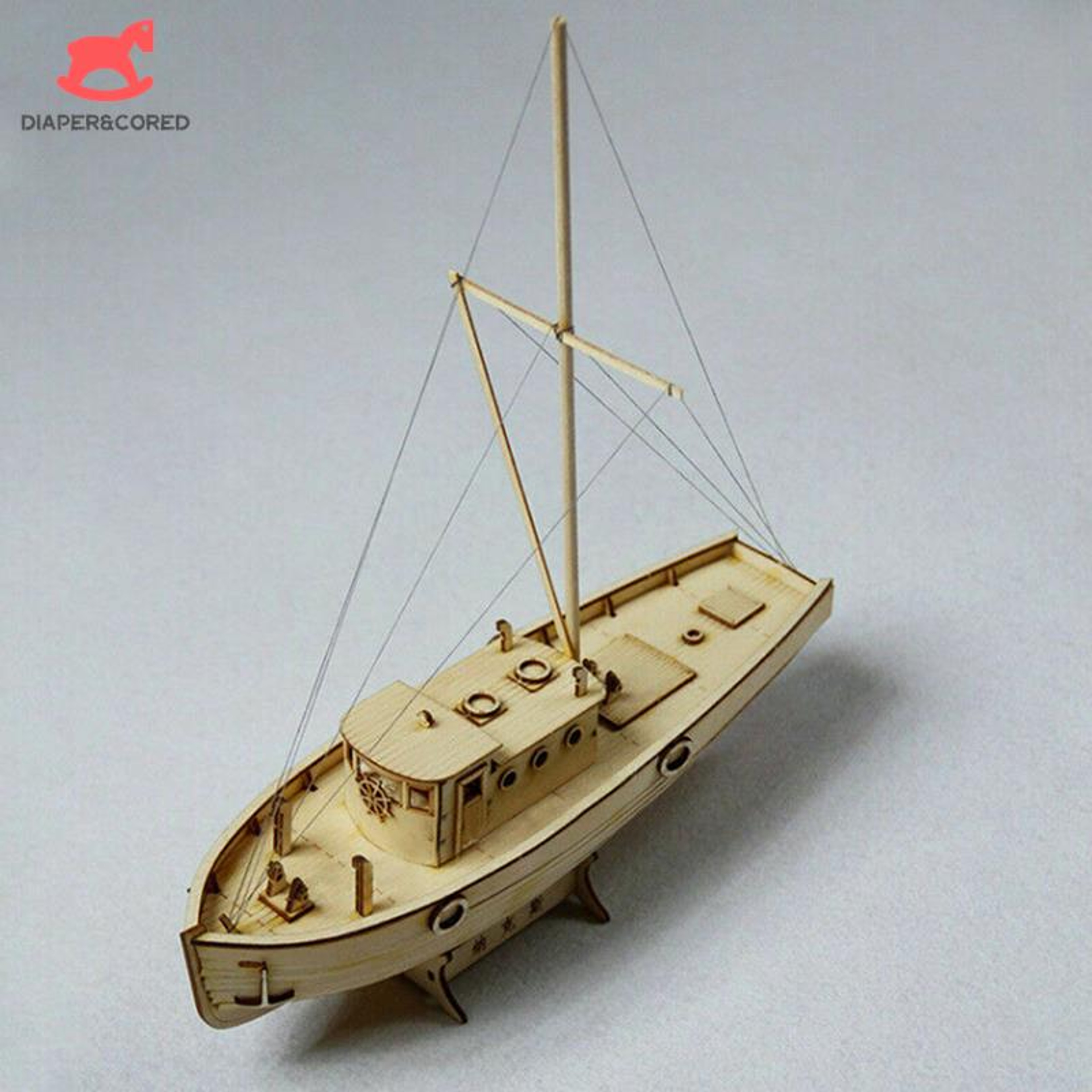 DIY Wooden Sailboat Model Kit 3D Puzzle Ship Craft For Adults And Kids 6