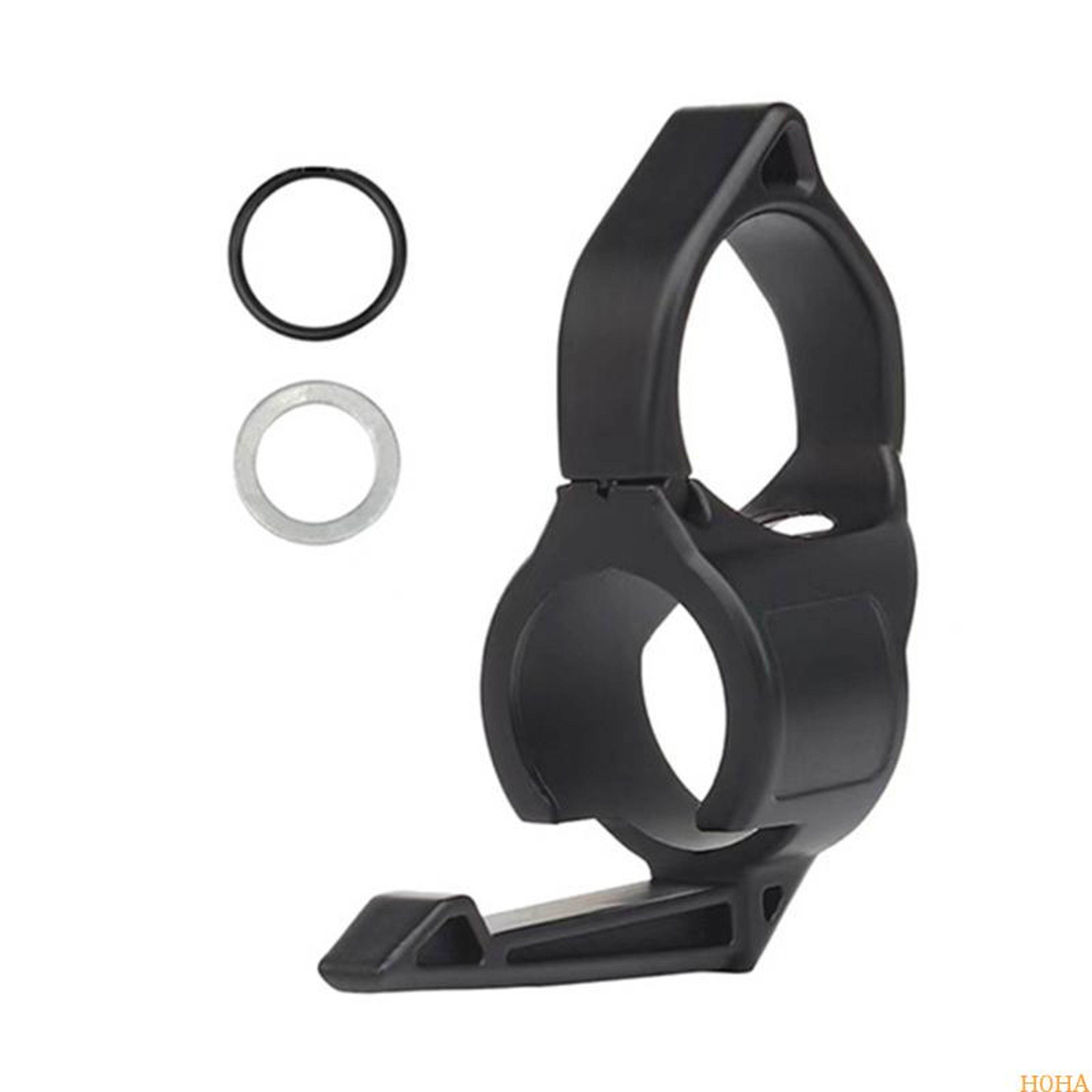 Tactical Flashlight Ring Holder with Pocket Clip Grip for Outdoor EDC Carry – view 1