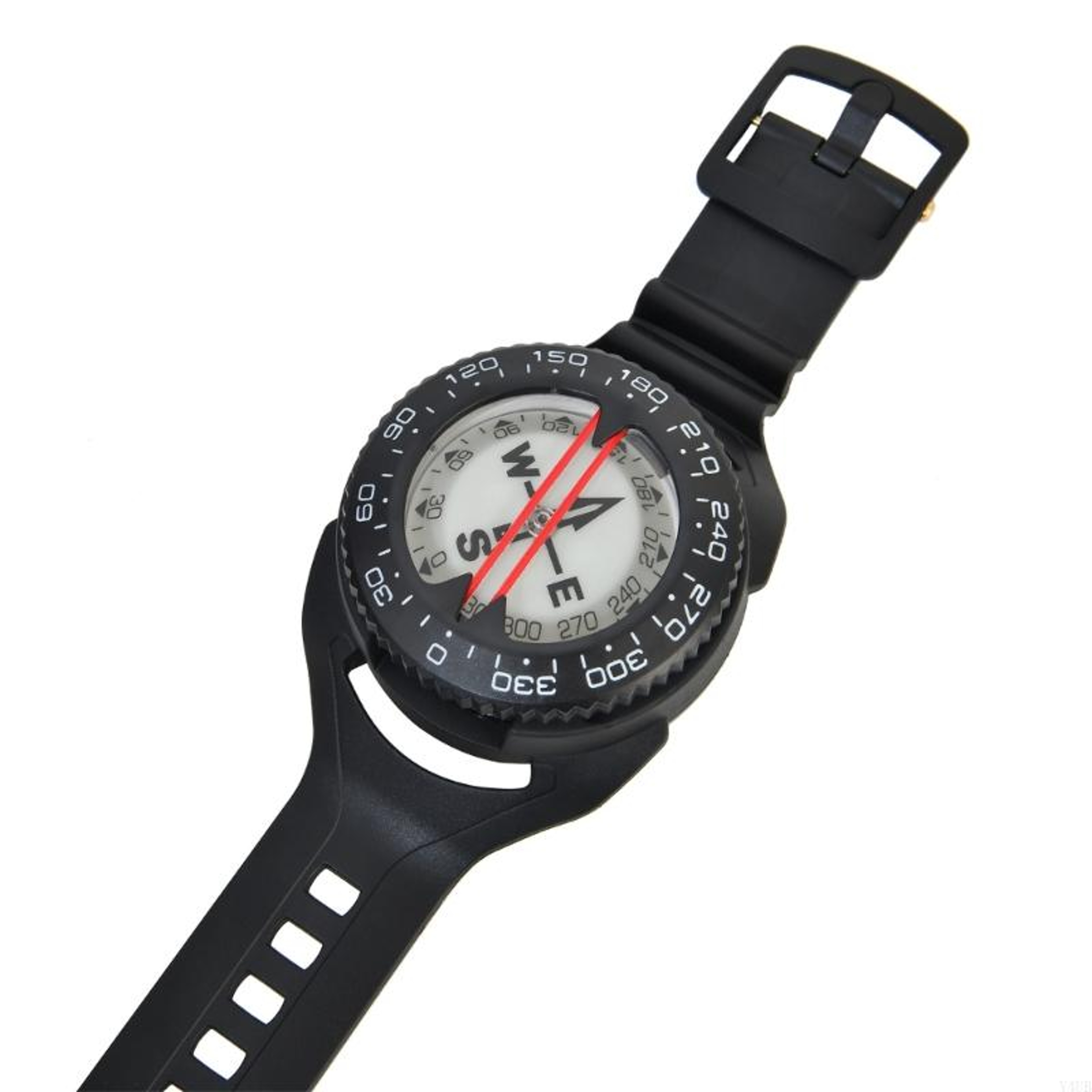 Wrist Mounted Survival Compass Watch Adjustable Camping Compass Navigation Gear – view 2