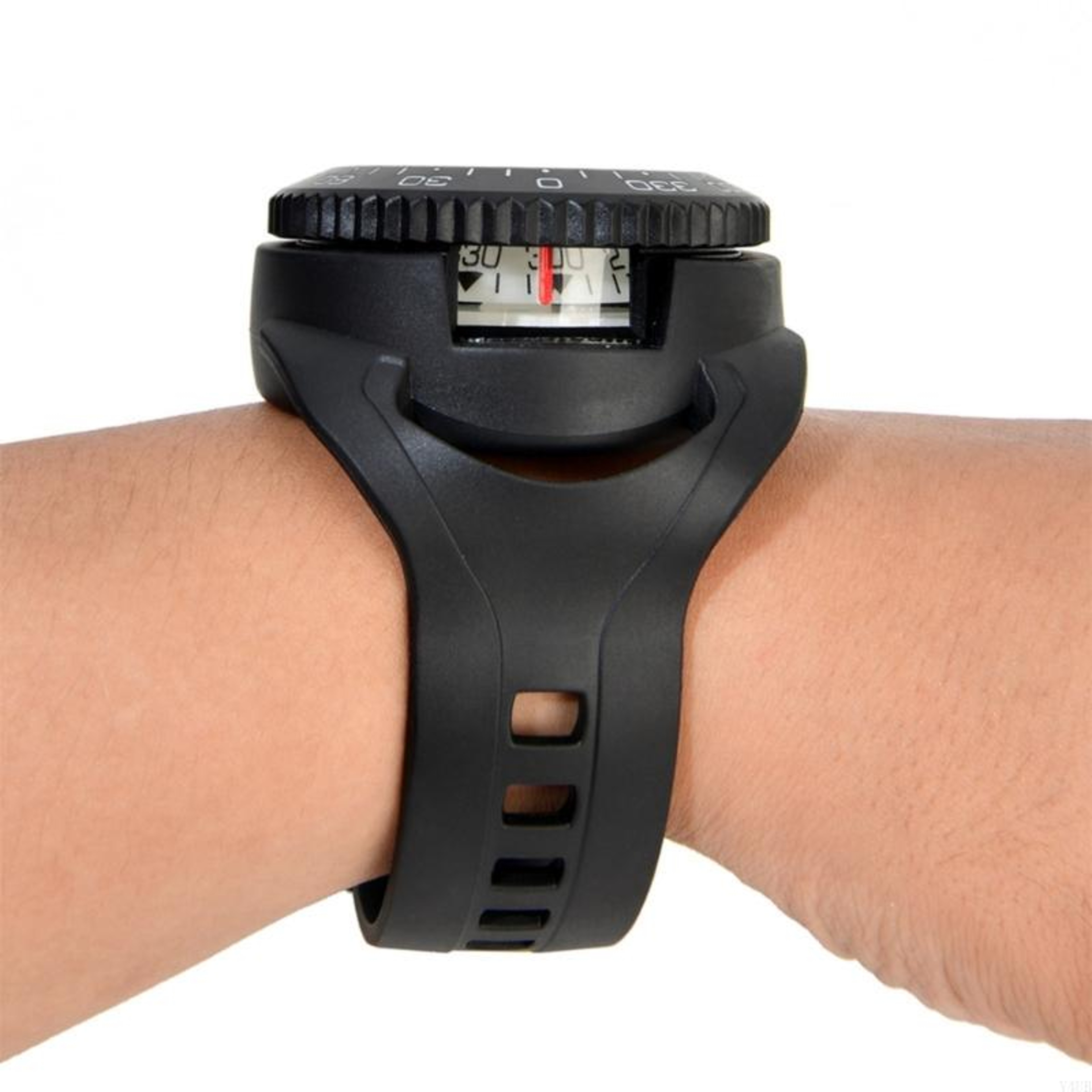 Wrist Mounted Survival Compass Watch Adjustable Camping Compass Navigation Gear – view 3