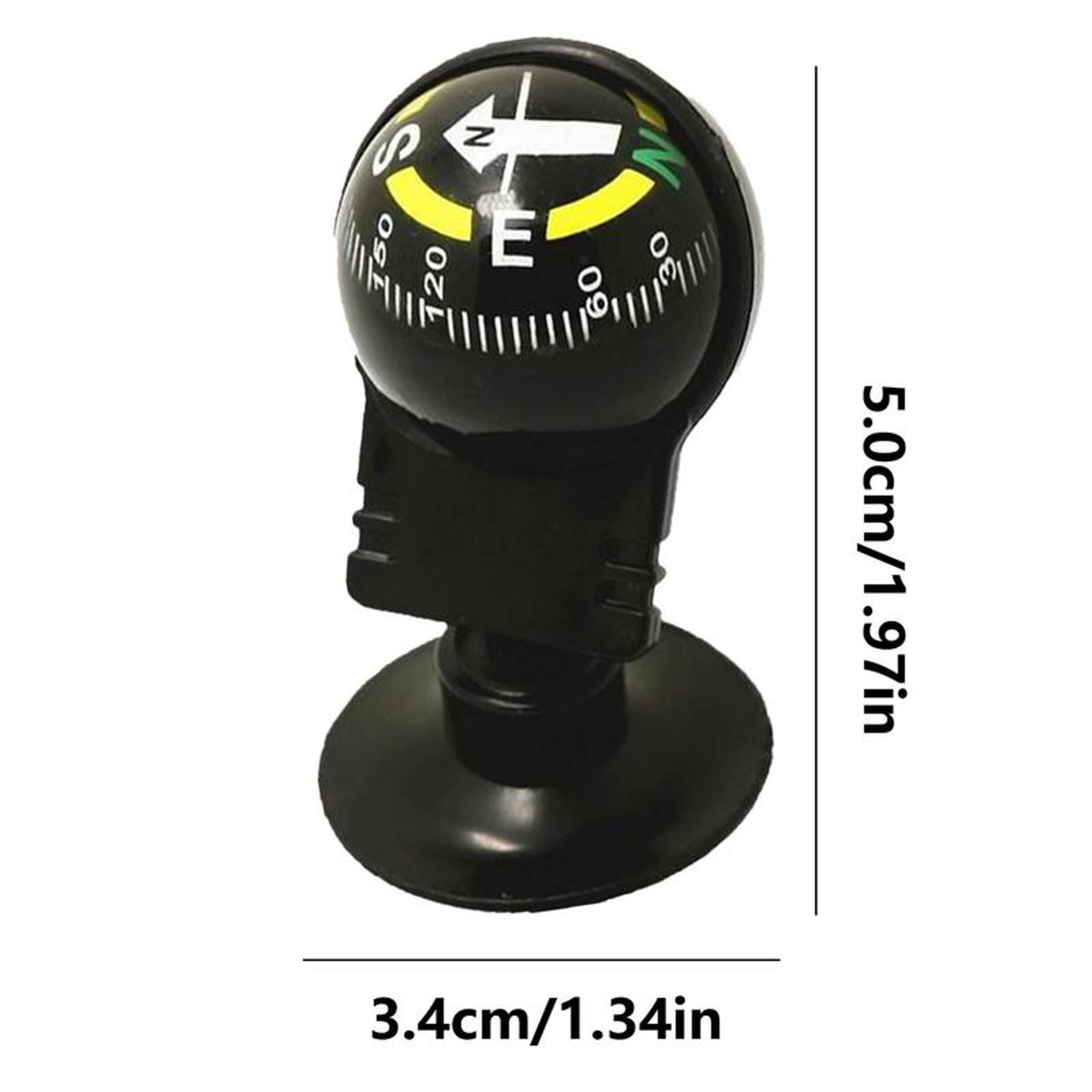 Adjustable Car Navigation Compass Dashboard Mount for Hiking and Outdoor Driving Direction Tool – view 6