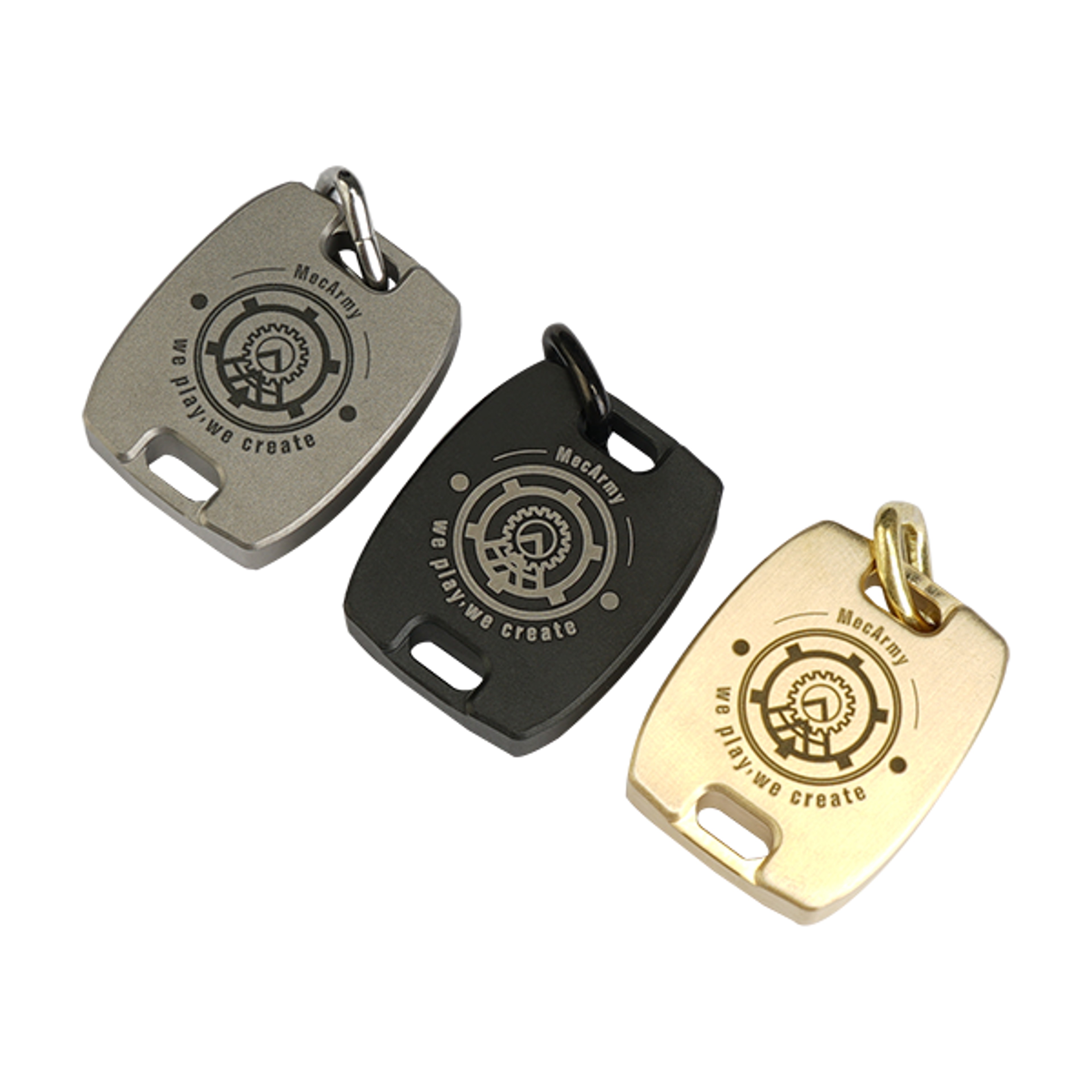 Titanium EDC Compass Pendant Glow Waterproof Mini Survival Compass Keychain – view 3