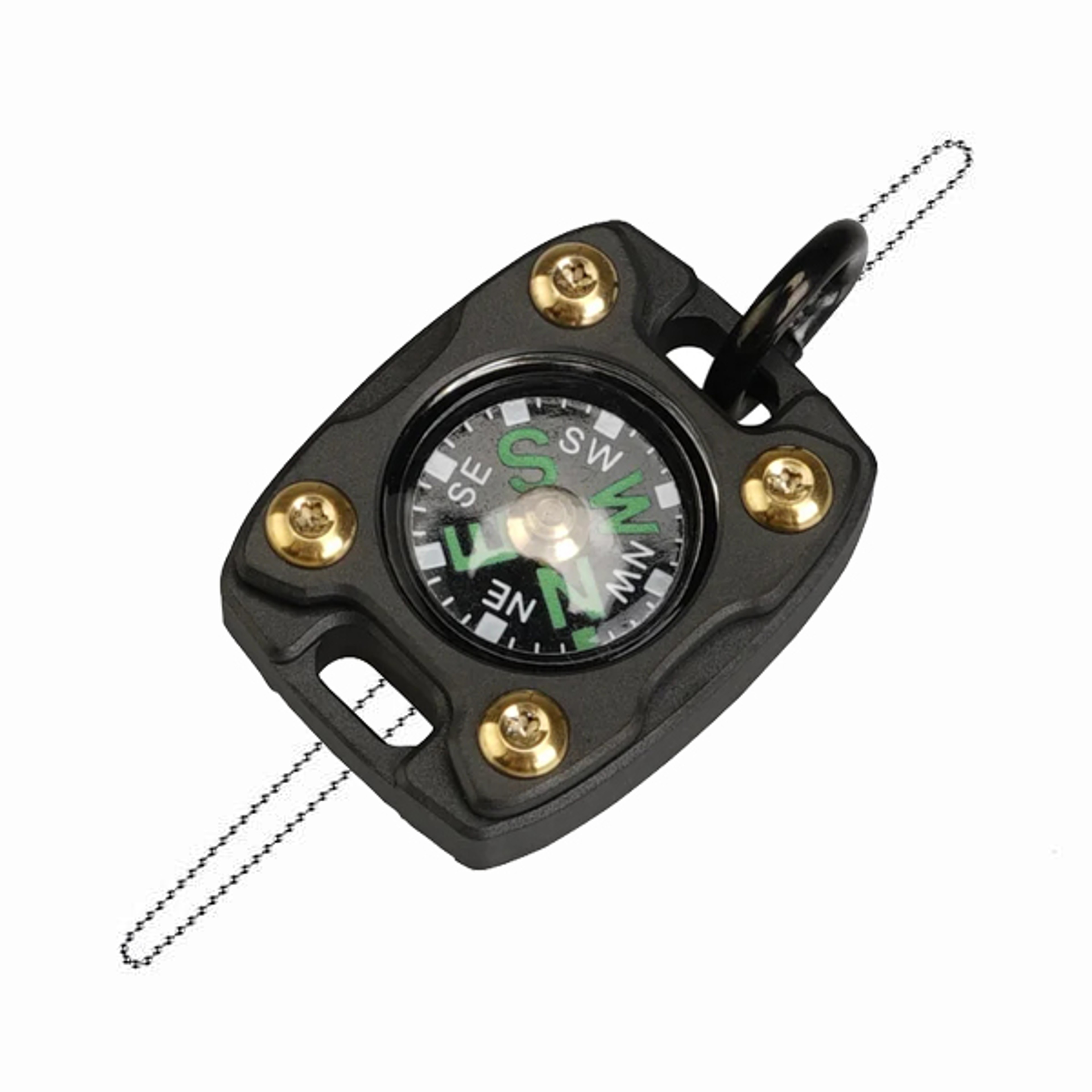 Titanium EDC Compass Pendant Glow Waterproof Mini Survival Compass Keychain – view 7