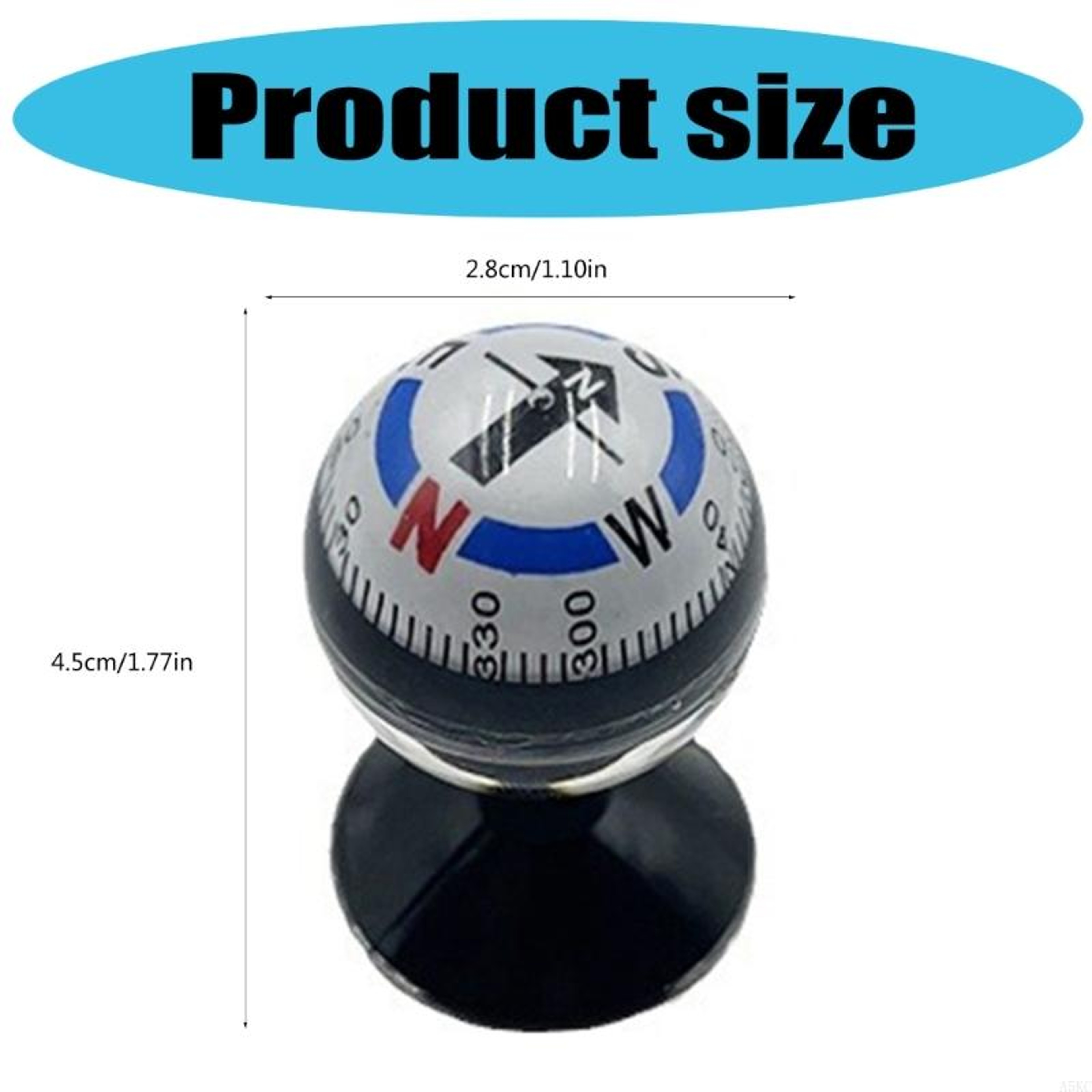 Impact Resistant Night Compass Outdoor Survival Navigation Tool for Camping Hiking Education – view 6