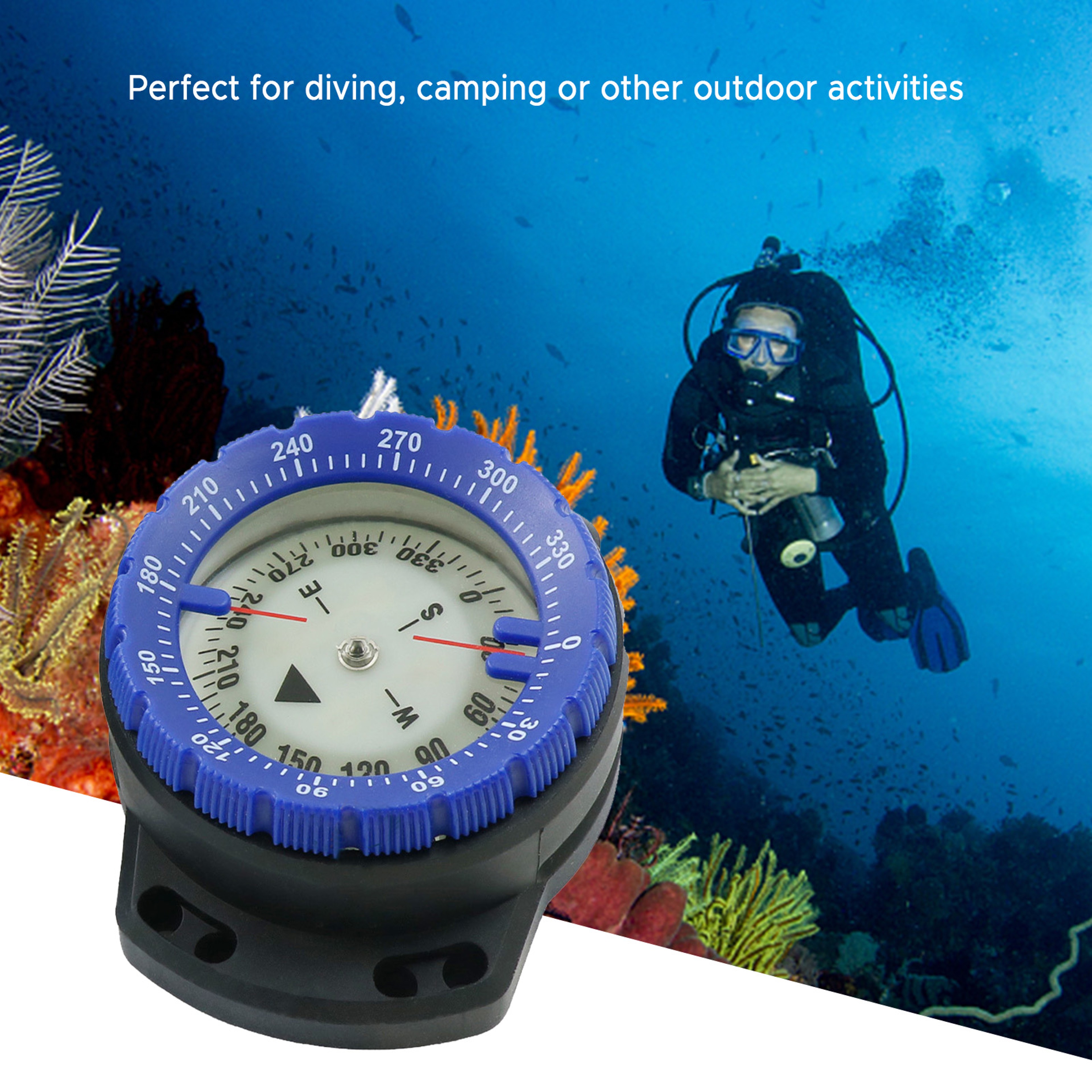 Luminous Waterproof Diving Compass Wrist Strap for Accurate Underwater Navigation – view 4