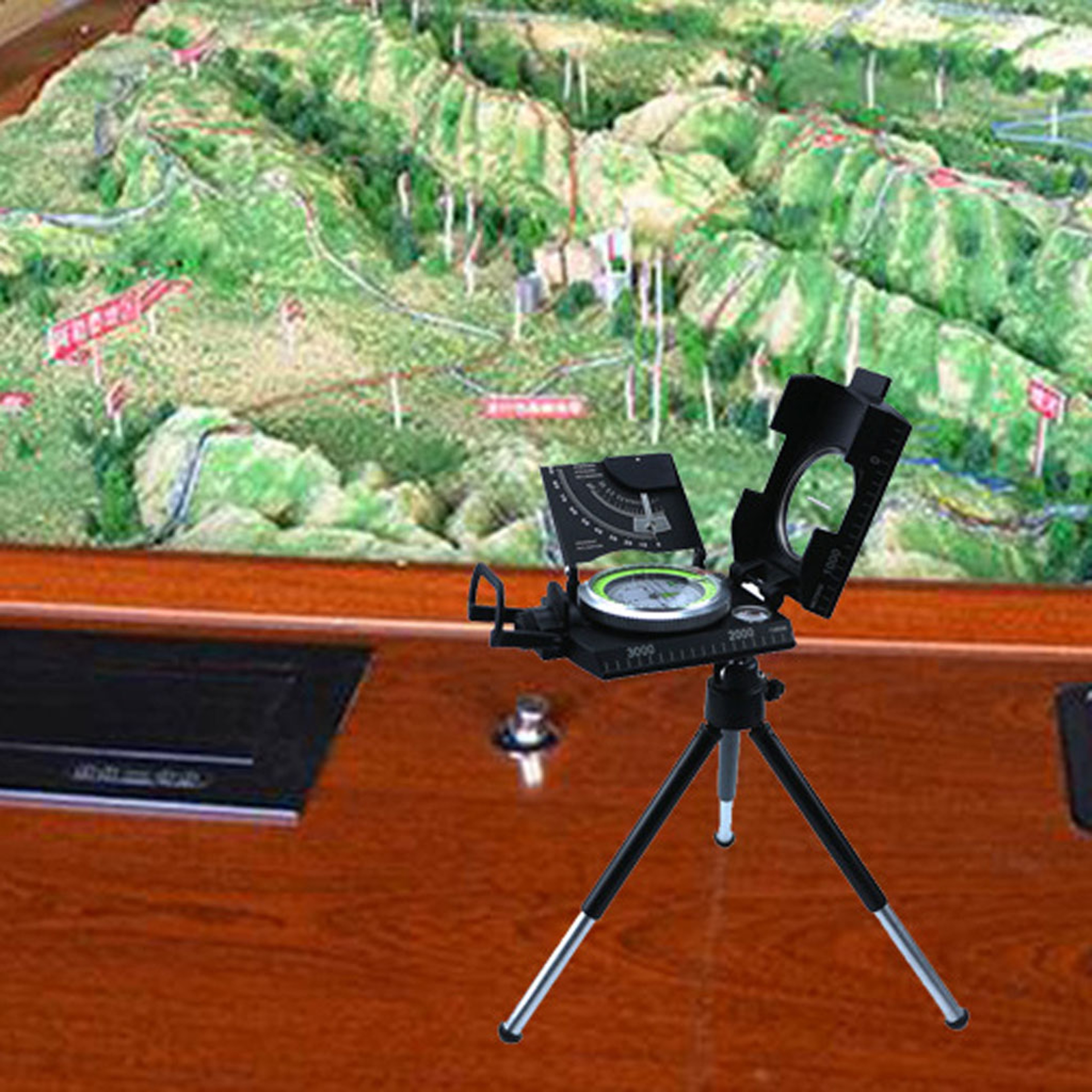 Compact Lensatic Compass Metal Navigation Tool for Hiking and Camping – view 2