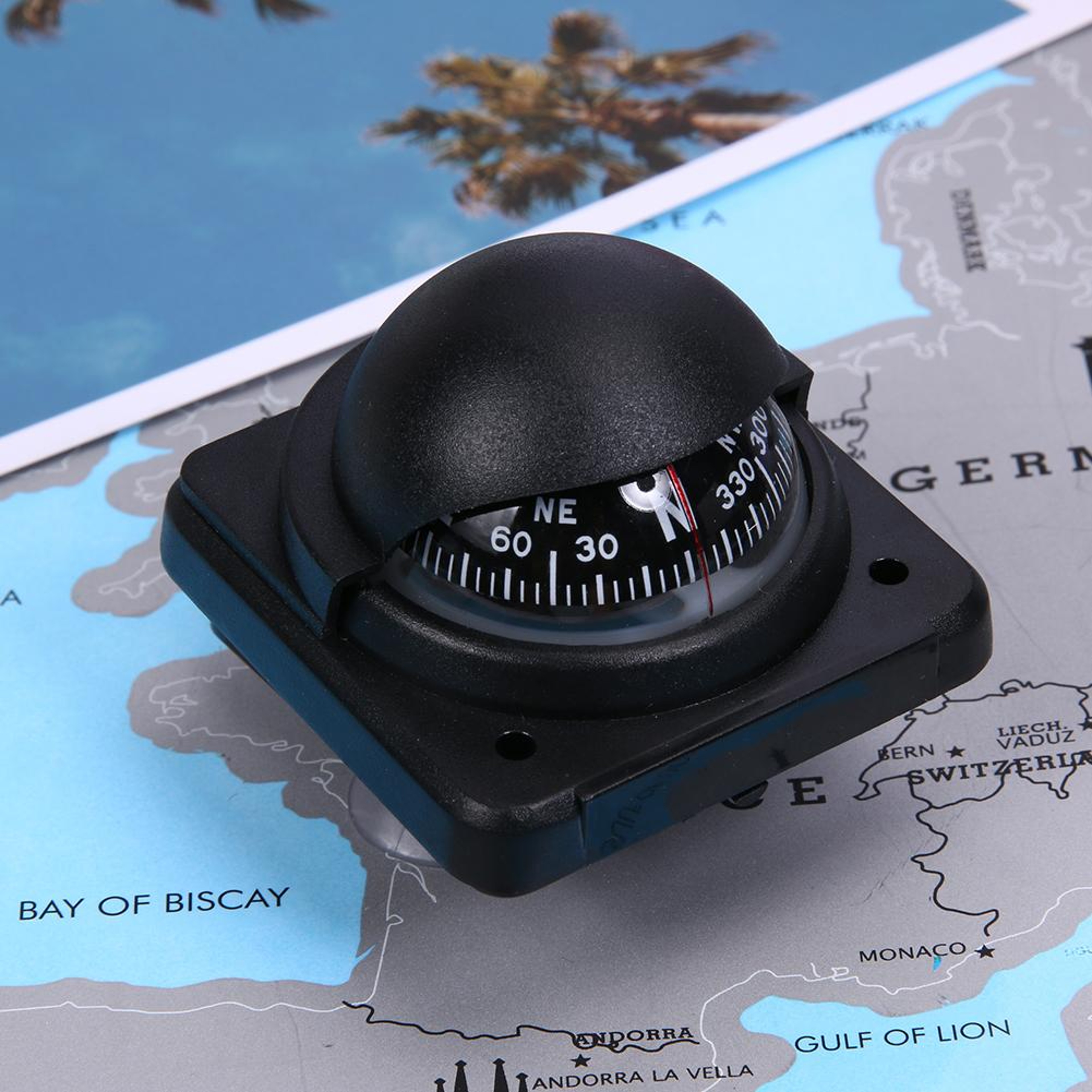 Military Waterproof Hiking Compass Car Dashboard Navigation Compass For Outdoor Travel And Camping 3