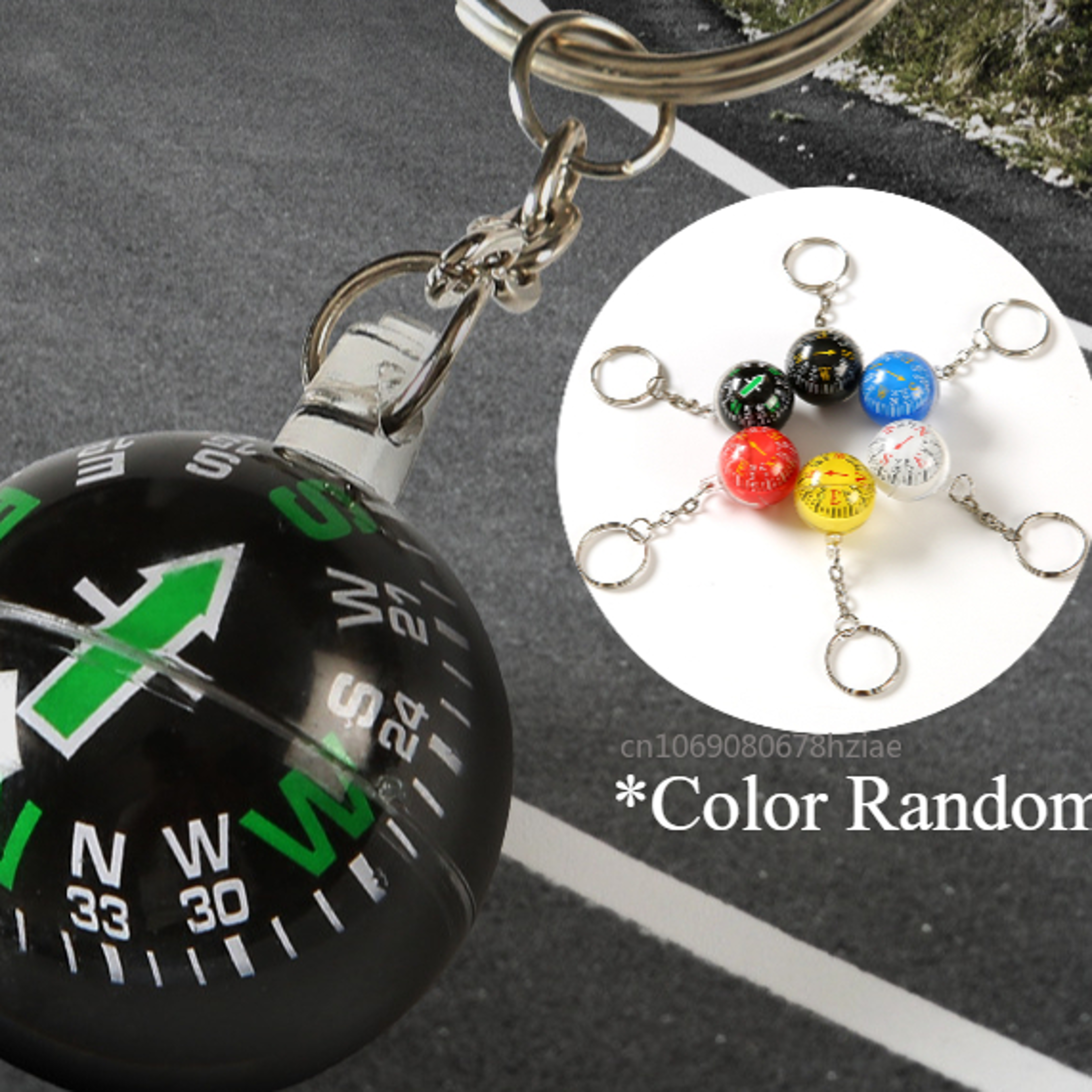Mini Compass Outdoor PendantSurvival Compasses for Outdoor Camping Hiking Portable Lightweight Emer